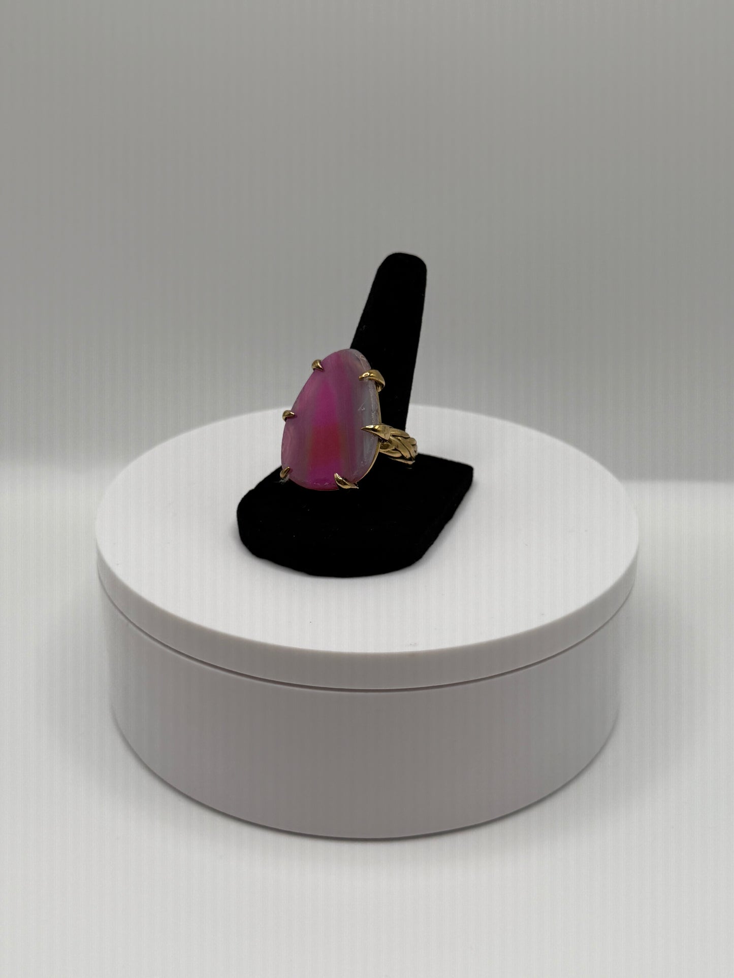 Kassidy Pink Agate Ring