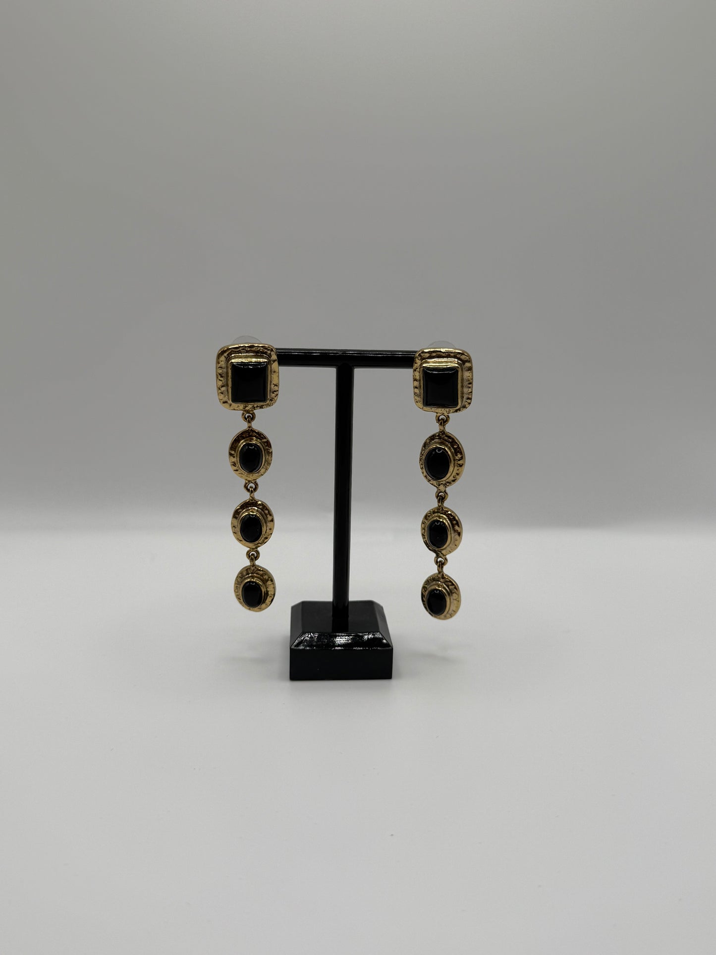 Noir Cascade Earrings