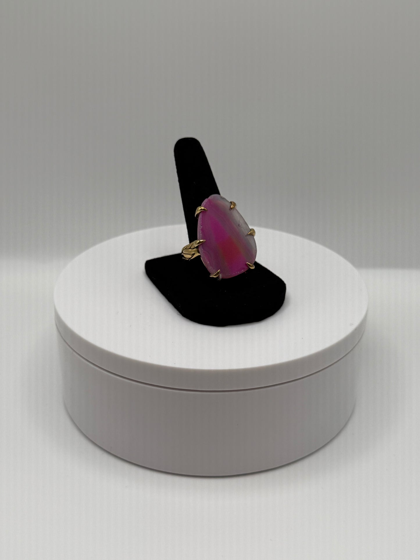 Kassidy Pink Agate Ring