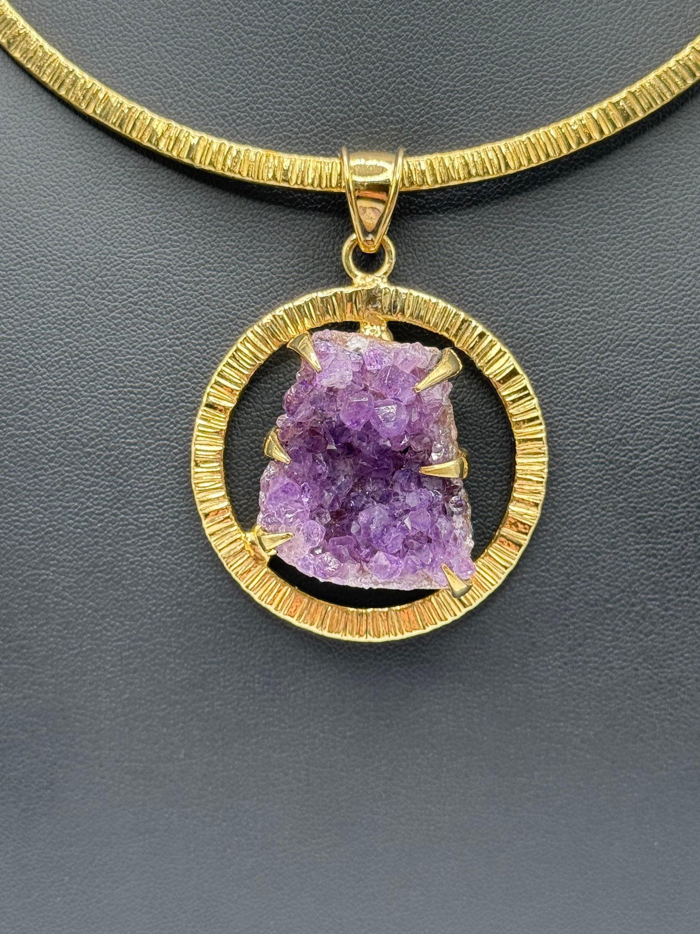 Halo Amethyst Choker