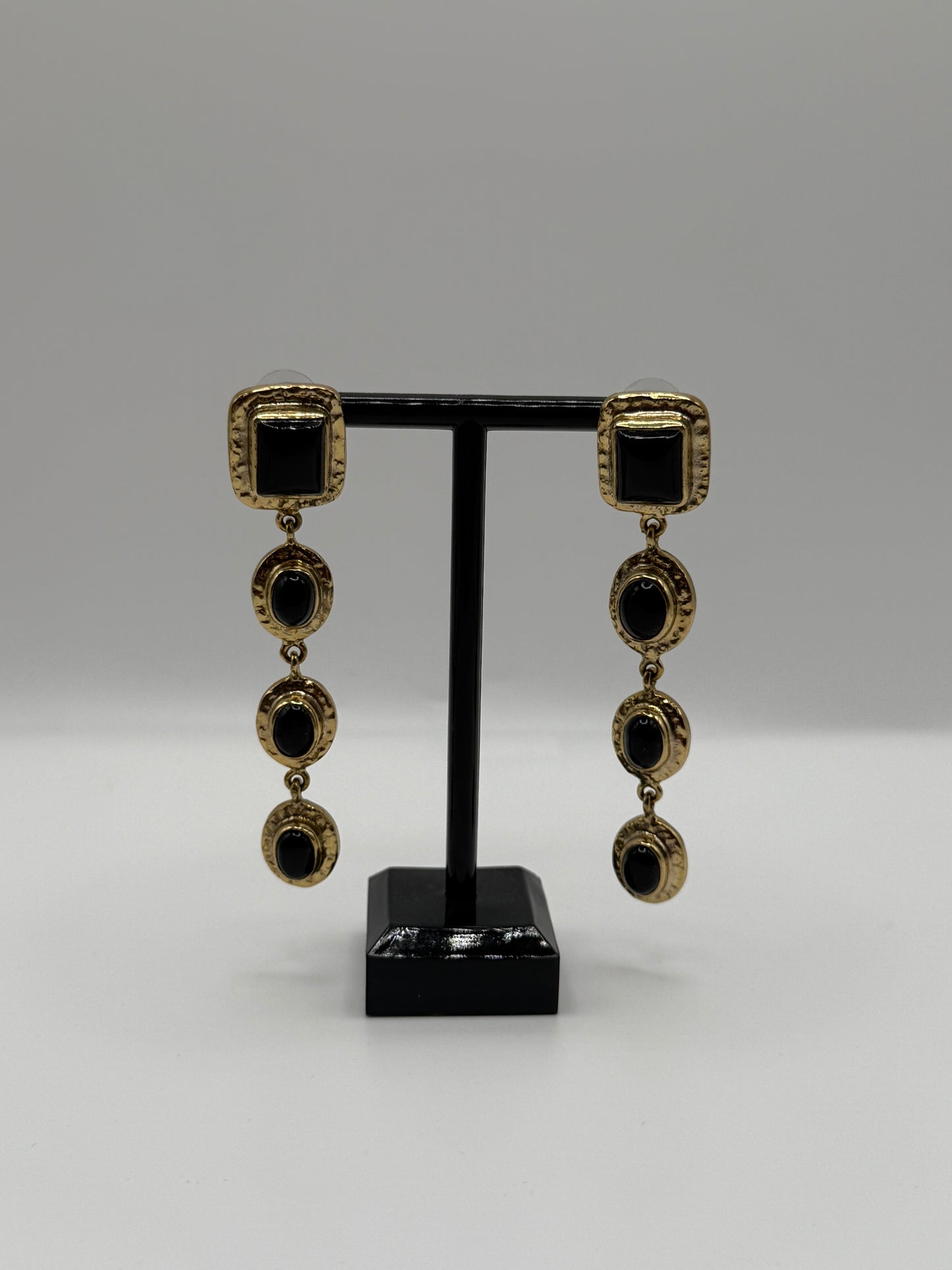 Noir Cascade Earrings