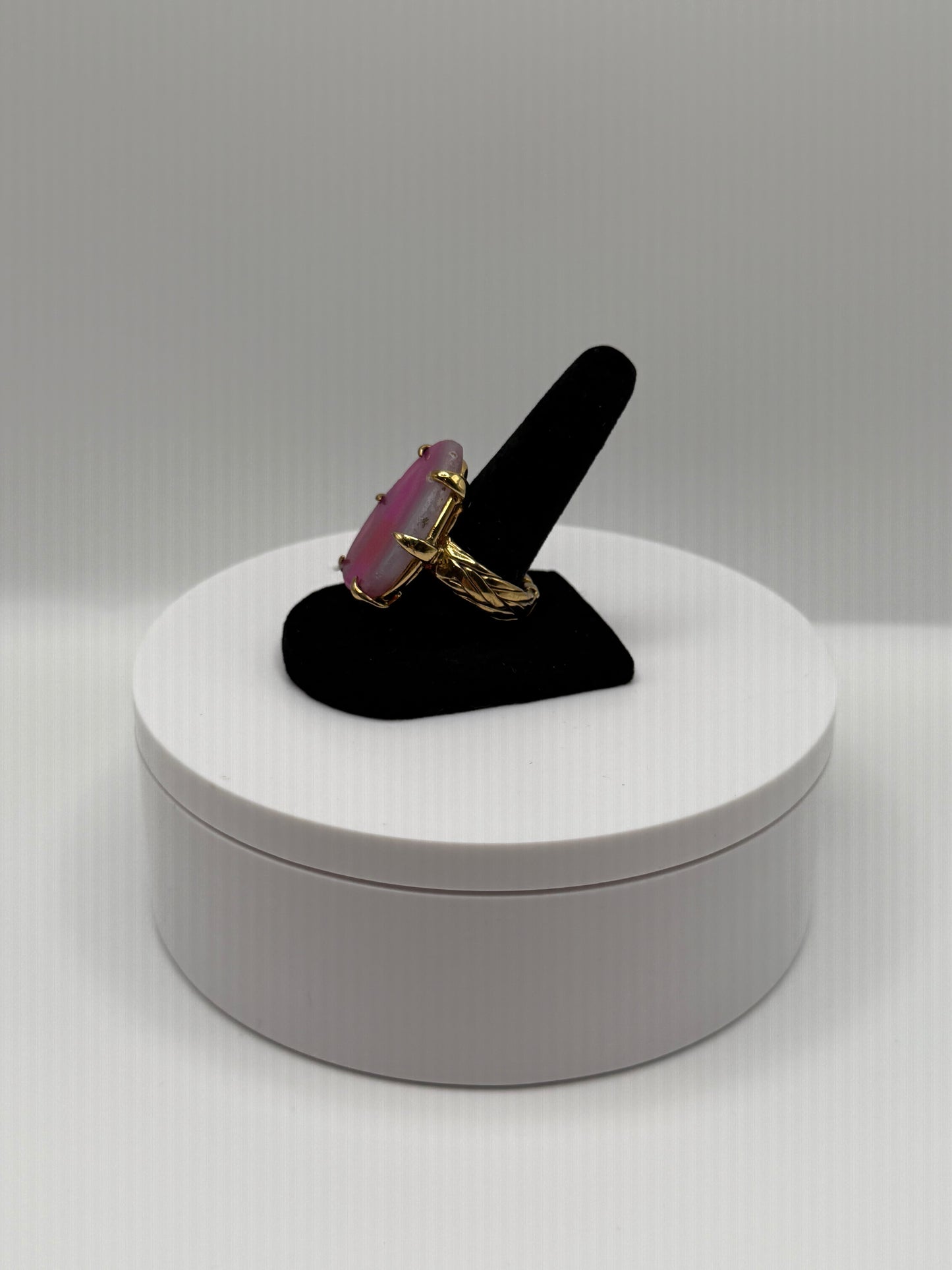 Kassidy Pink Agate Ring