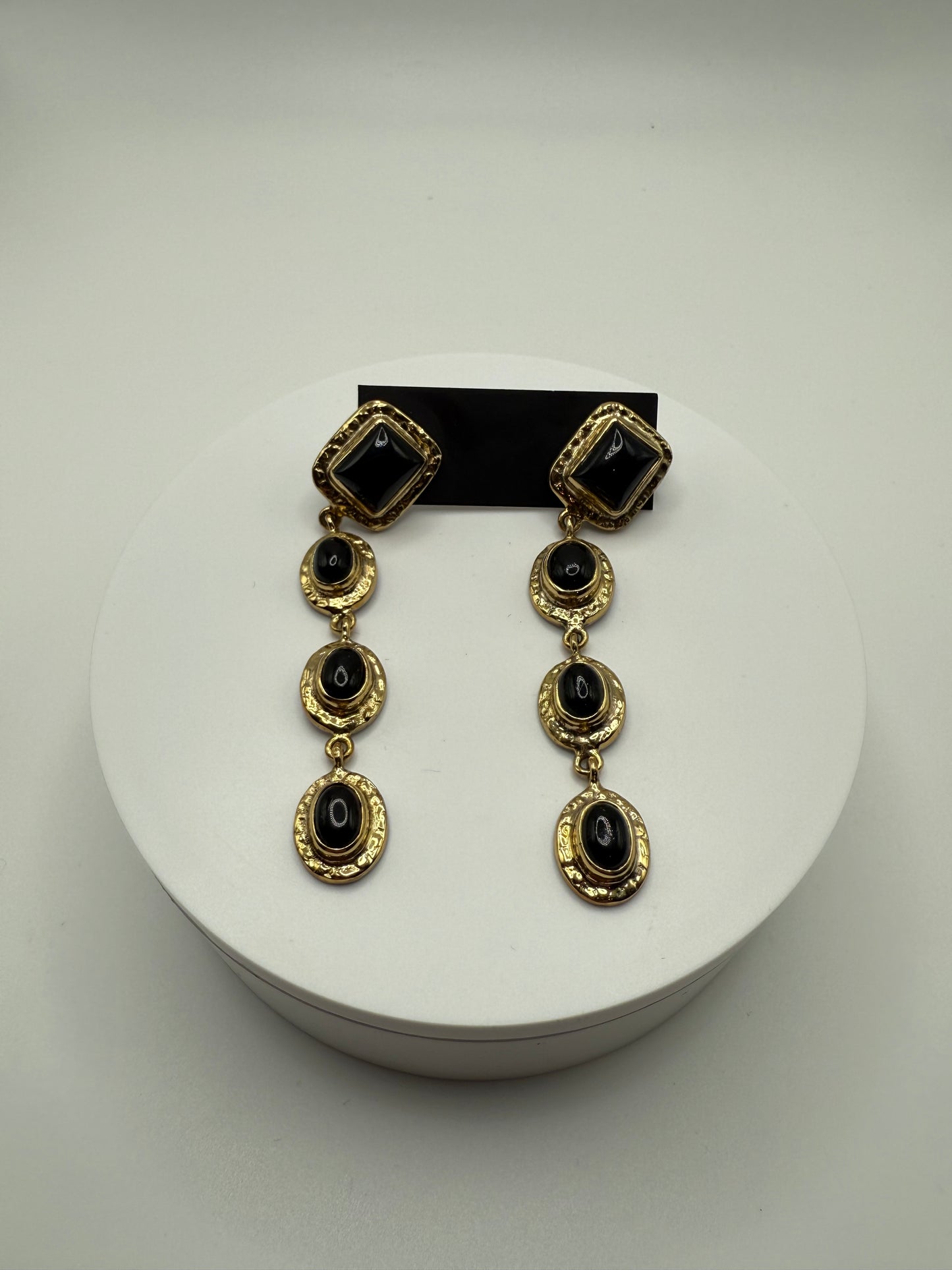 Noir Cascade Earrings