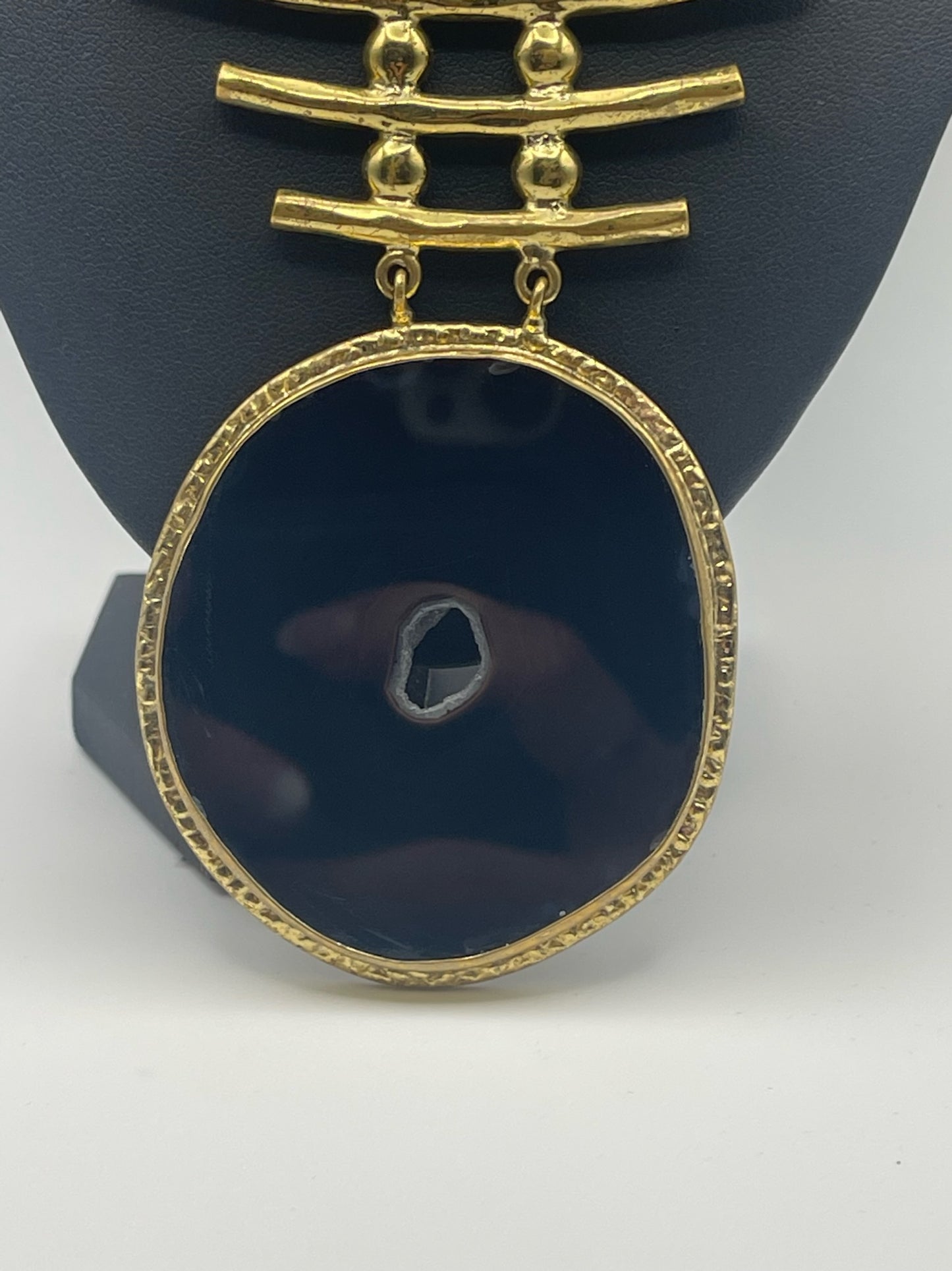 Black Agate Eclipse Neckpiece (Pre-order)