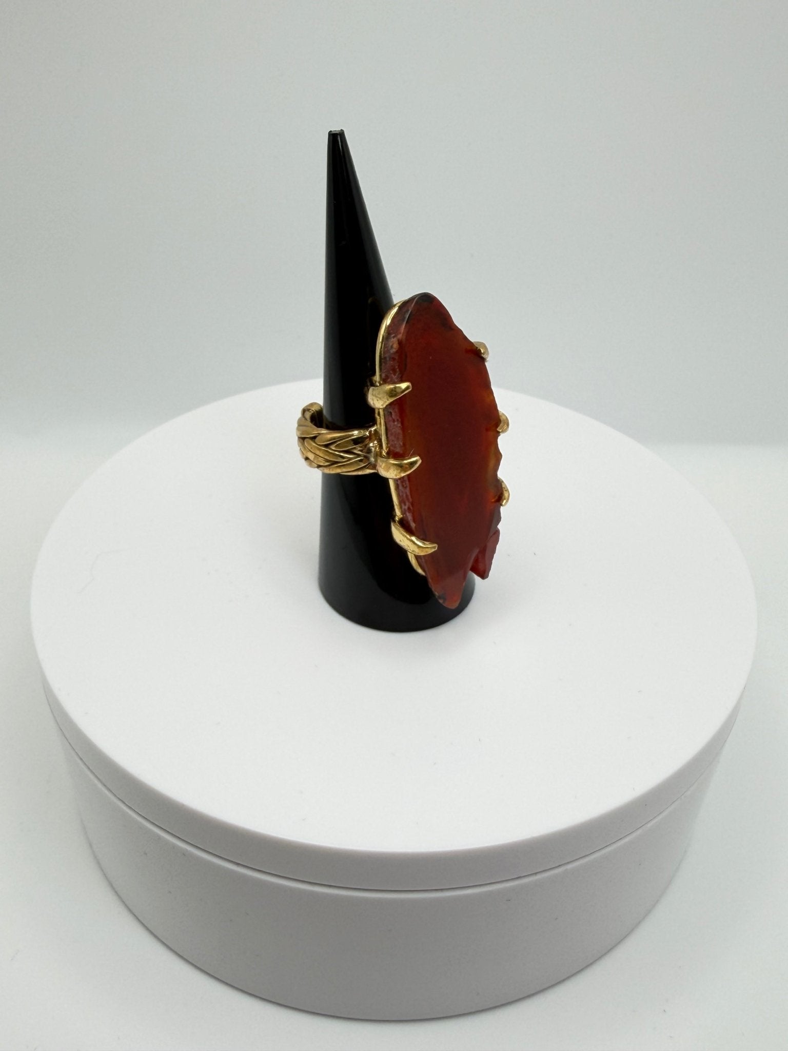 Amber Agate Ring - AVA Jewelry