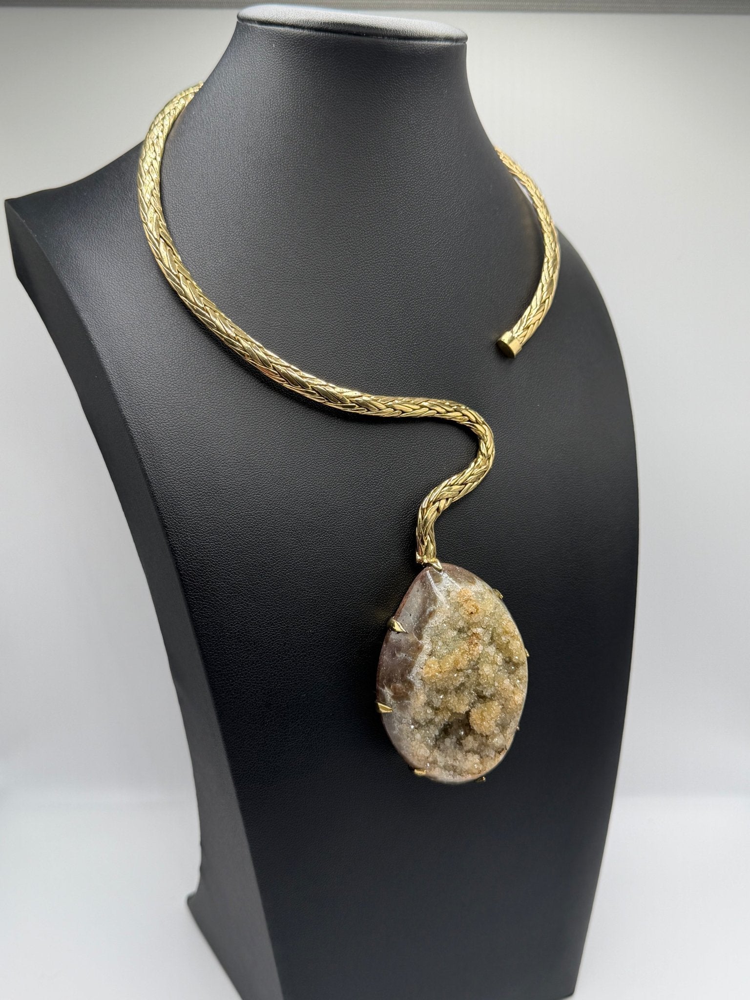asymmetrical druzy - AVA Jewelry