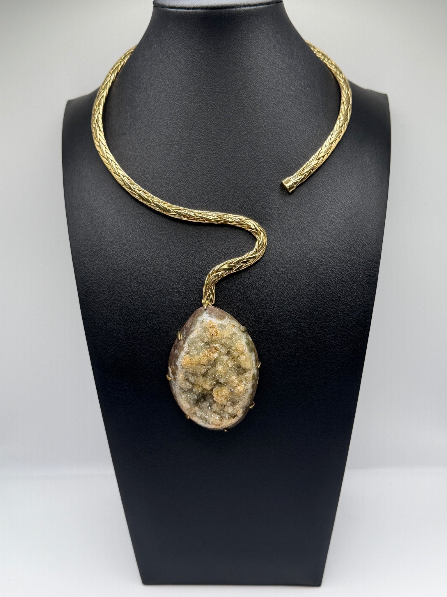 asymmetrical druzy - AVA Jewelry