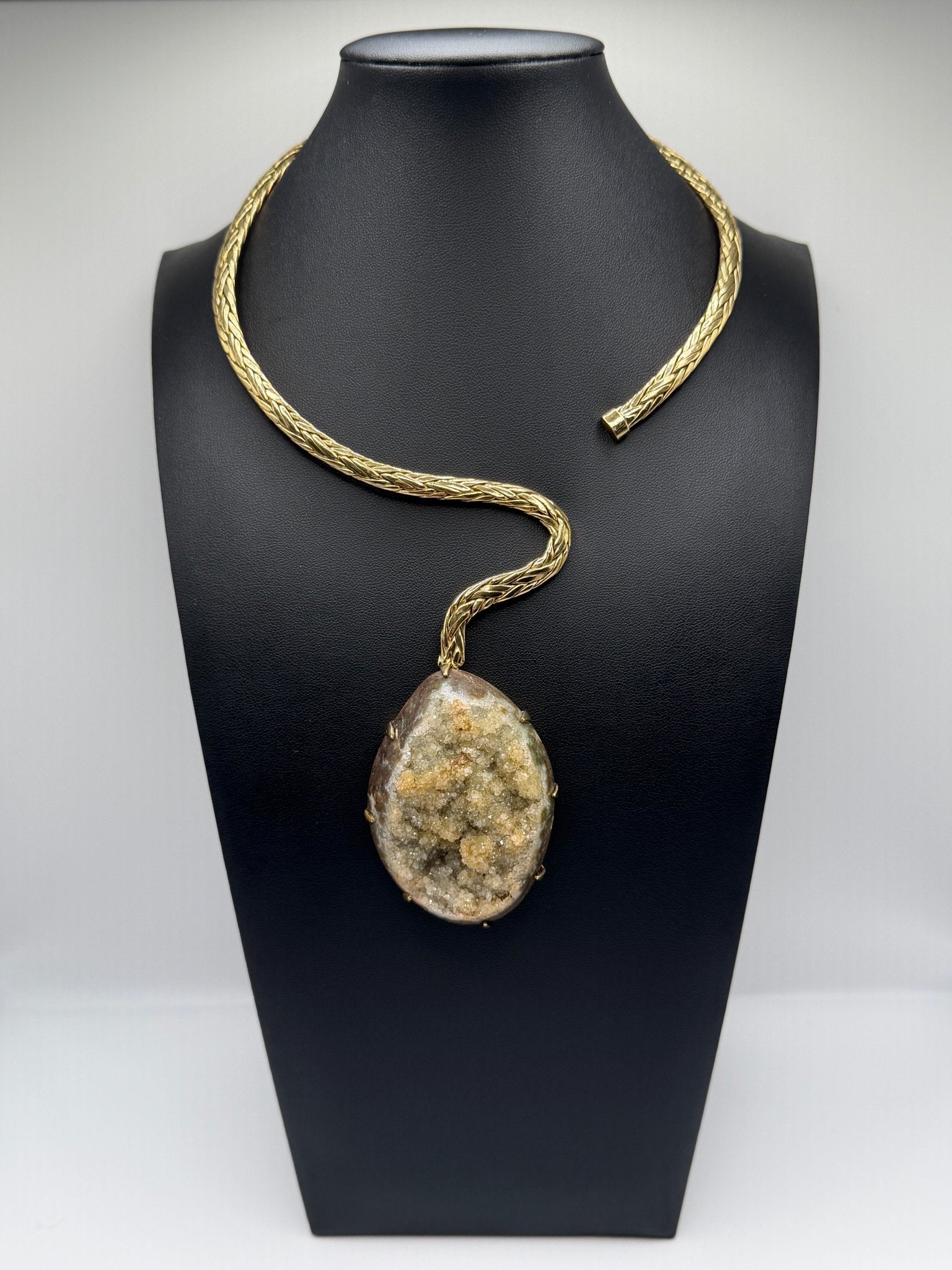 asymmetrical druzy - AVA Jewelry