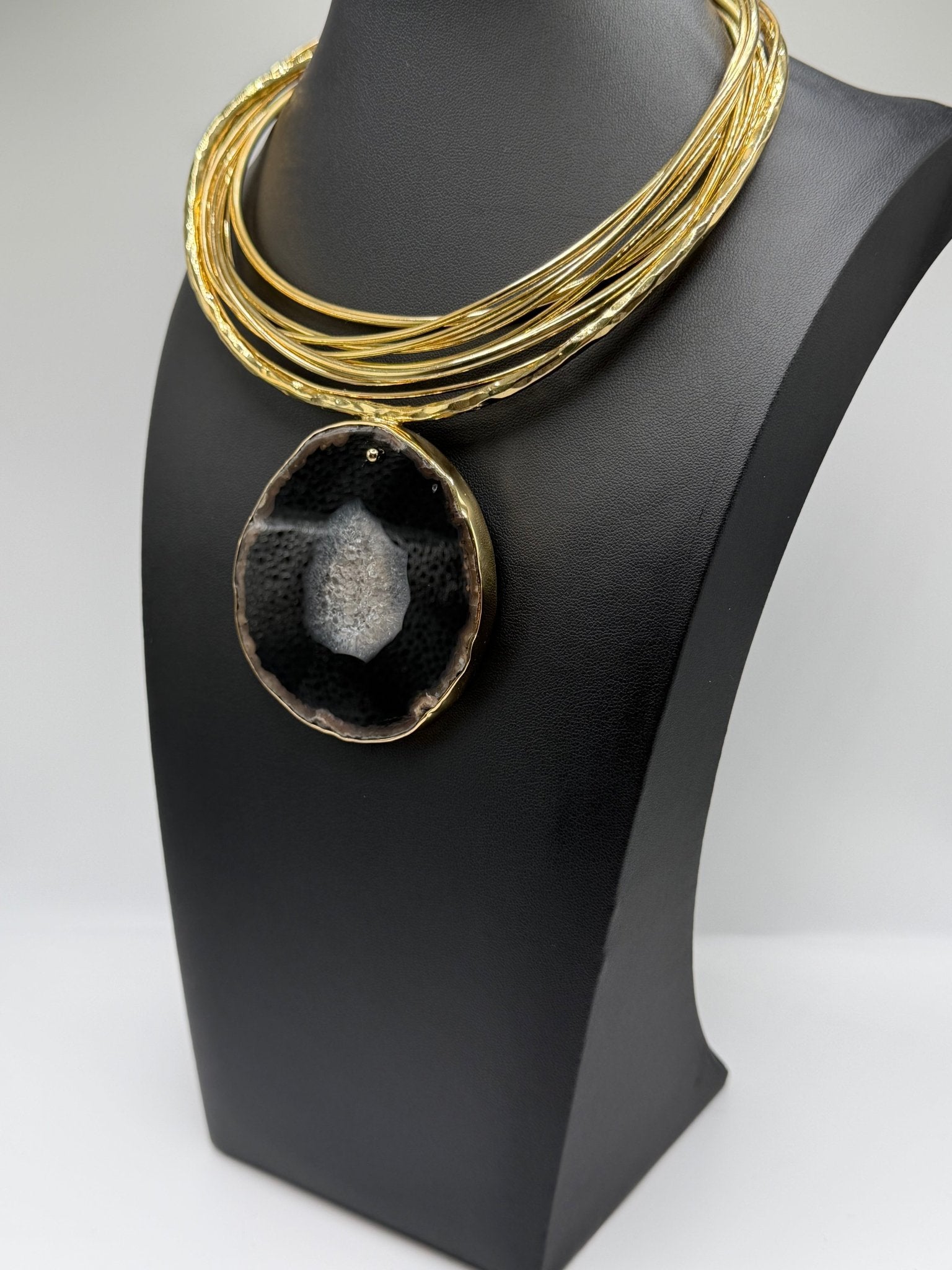 Black agate Cascade - AVA Jewelry