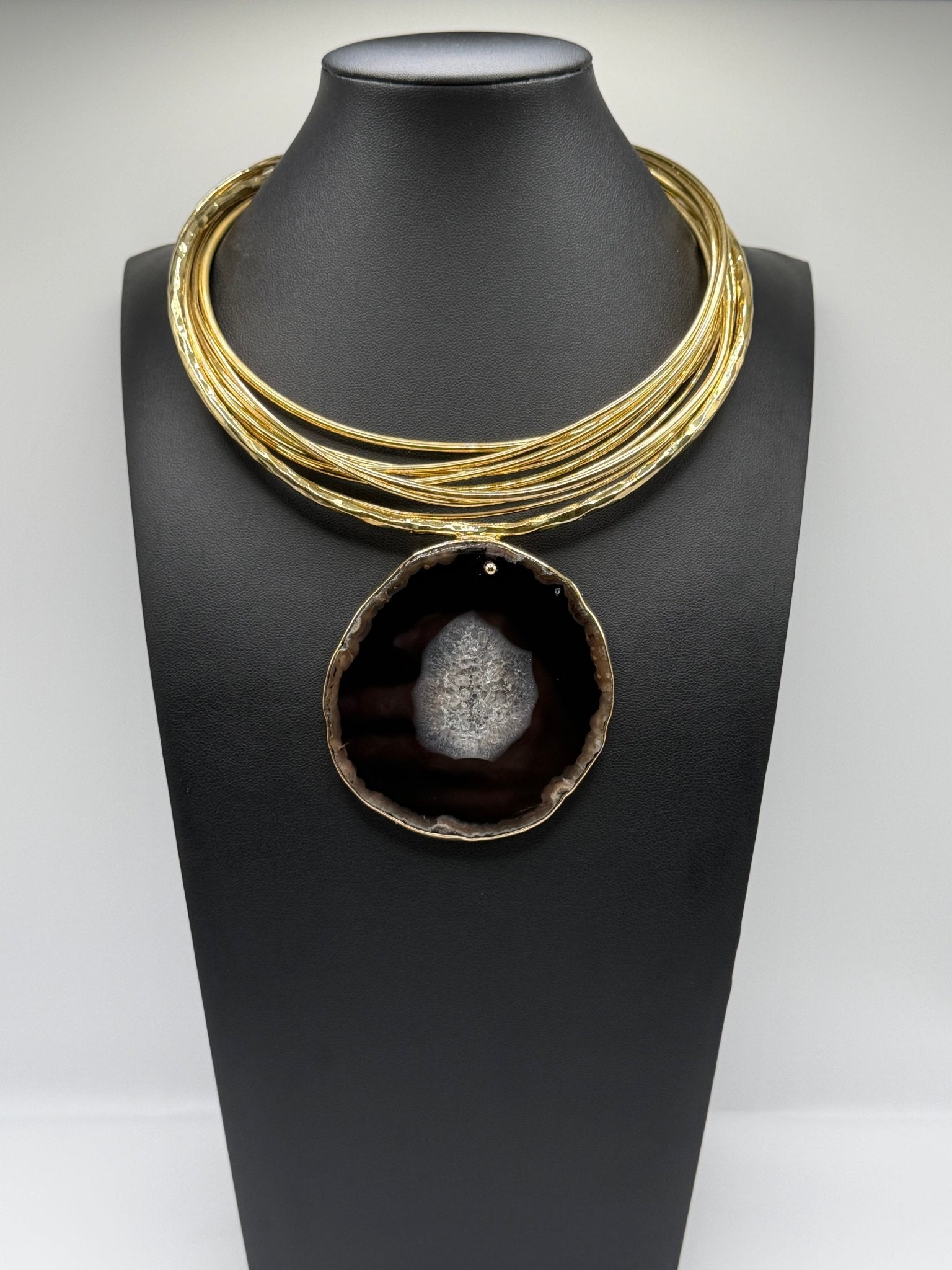 Black agate Cascade - AVA Jewelry