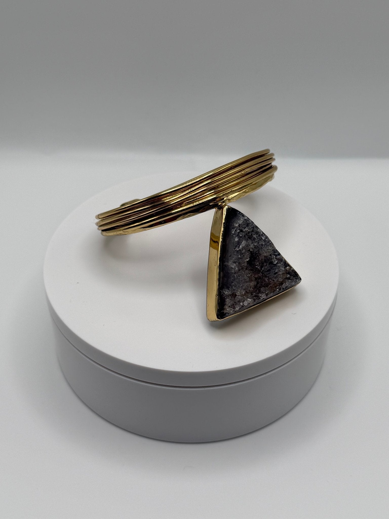 black druzy stack - AVA Jewelry