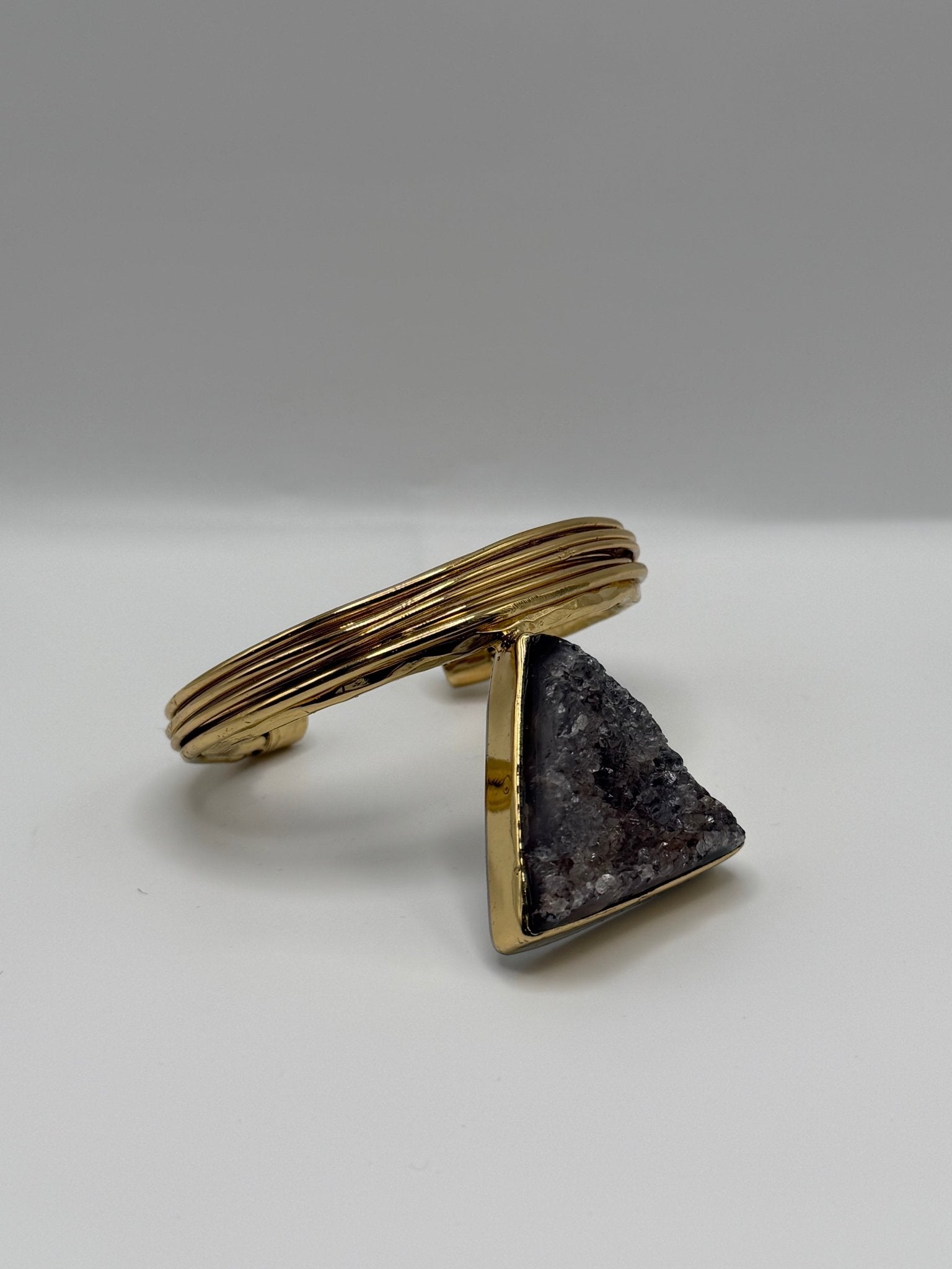 black druzy stack - AVA Jewelry