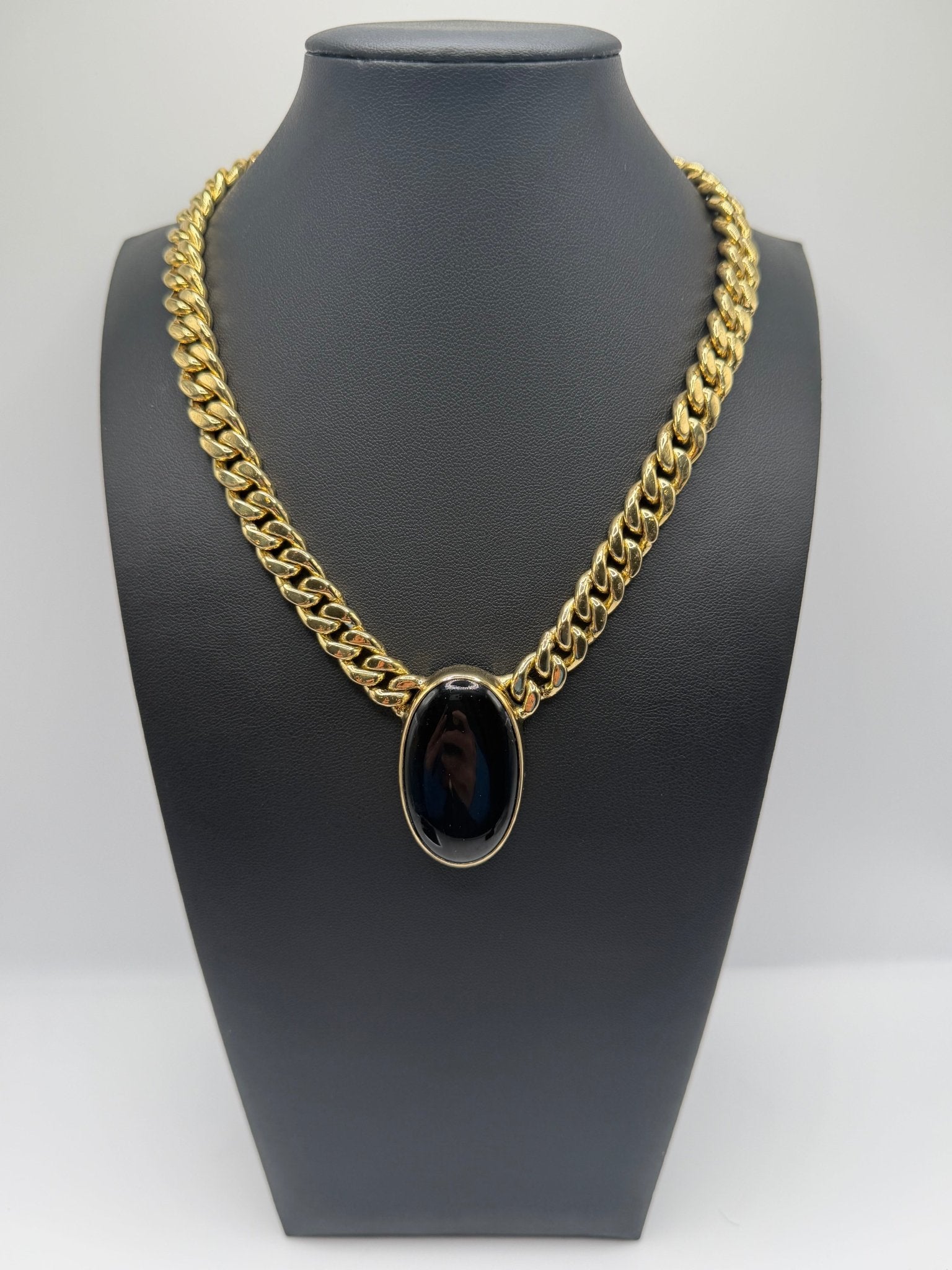 Black obsidian petite chain - AVA Jewelry
