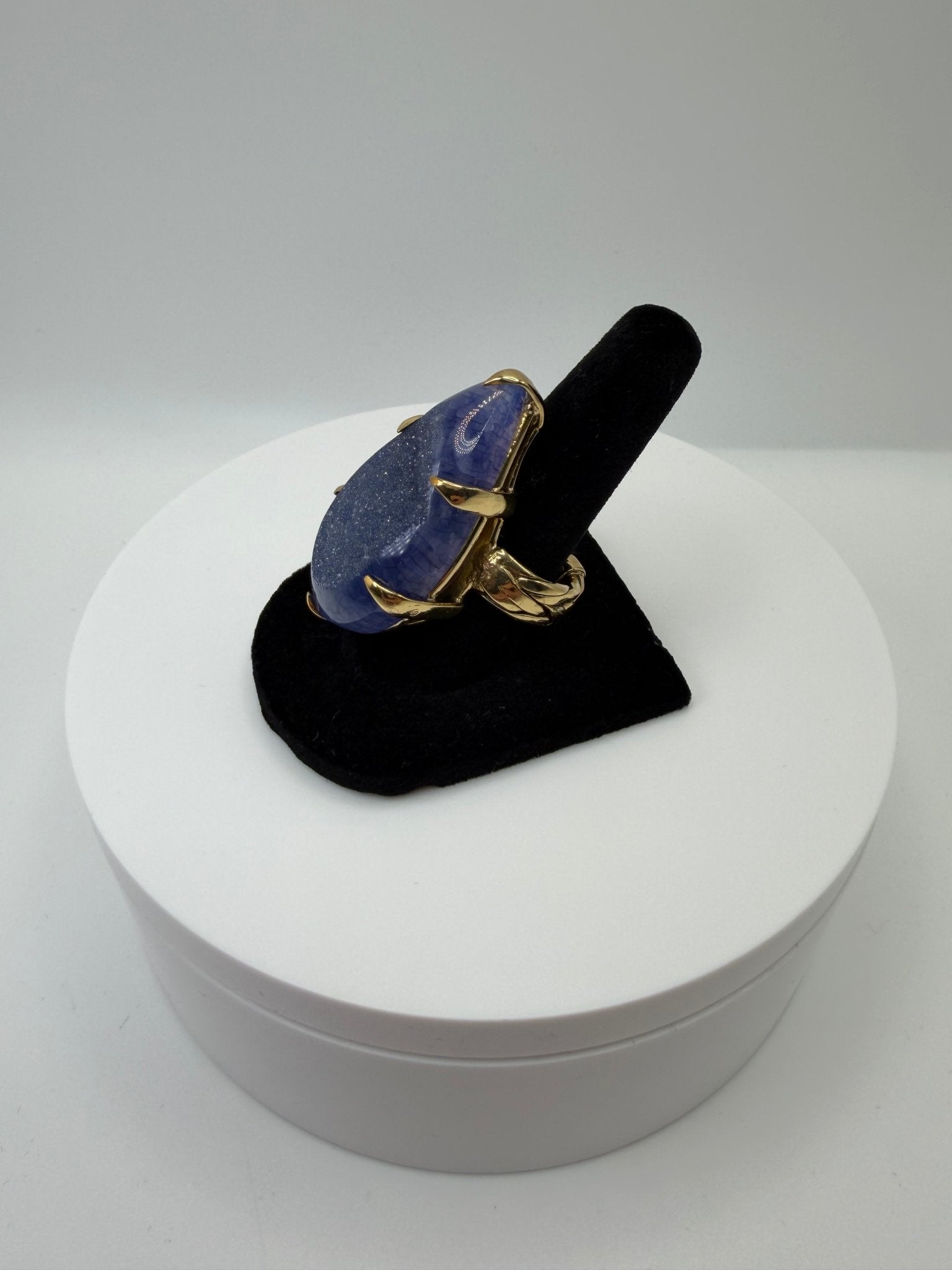 Blue braided ring - AVA Jewelry