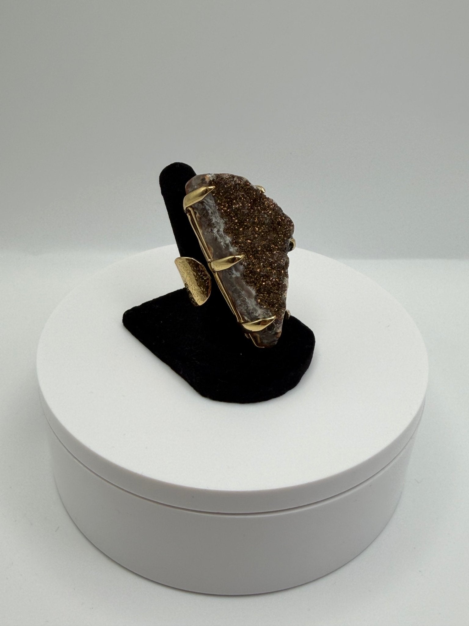 Bronze druzy ring - AVA Jewelry