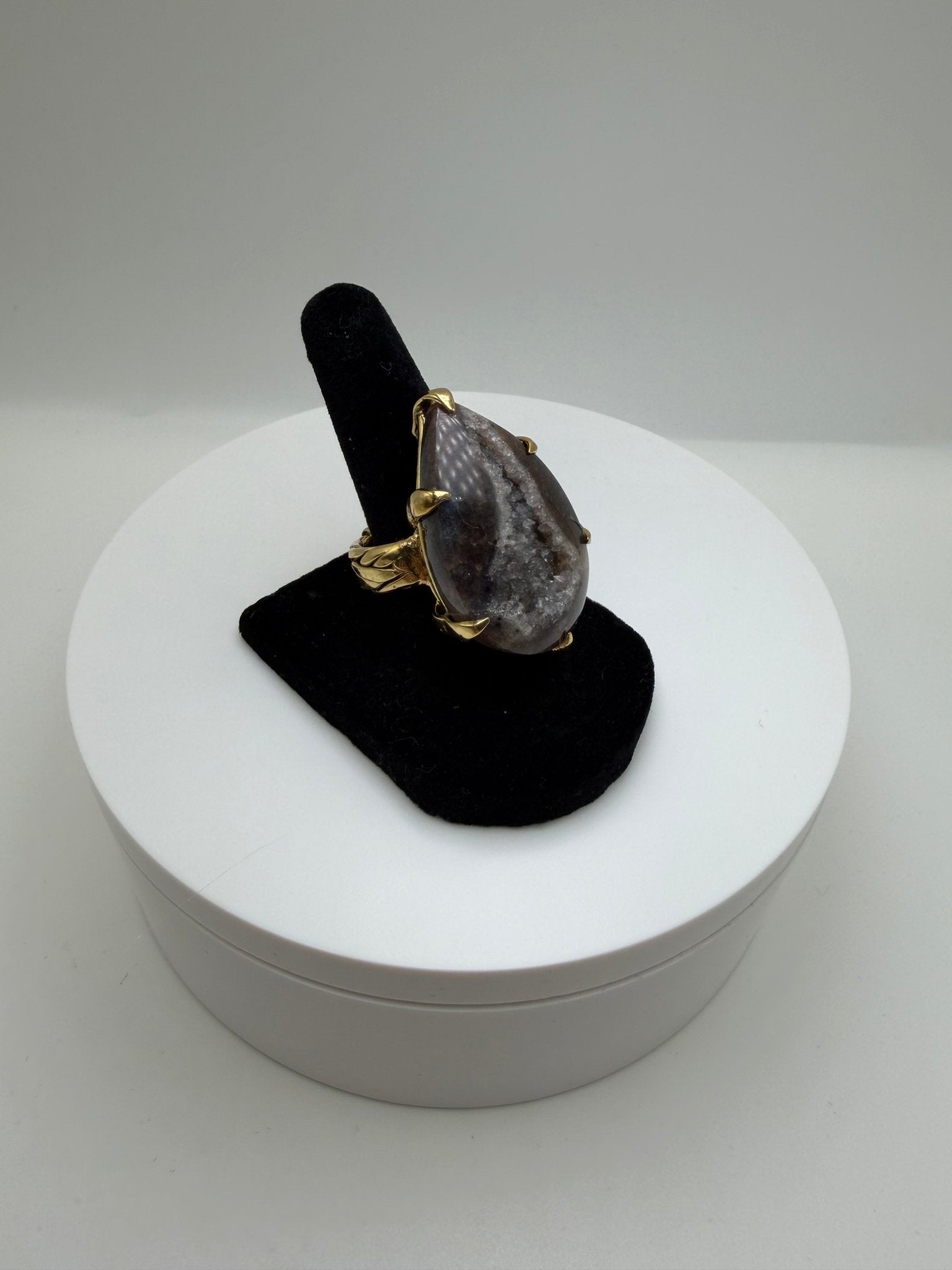 Brown druzy ring - AVA Jewelry