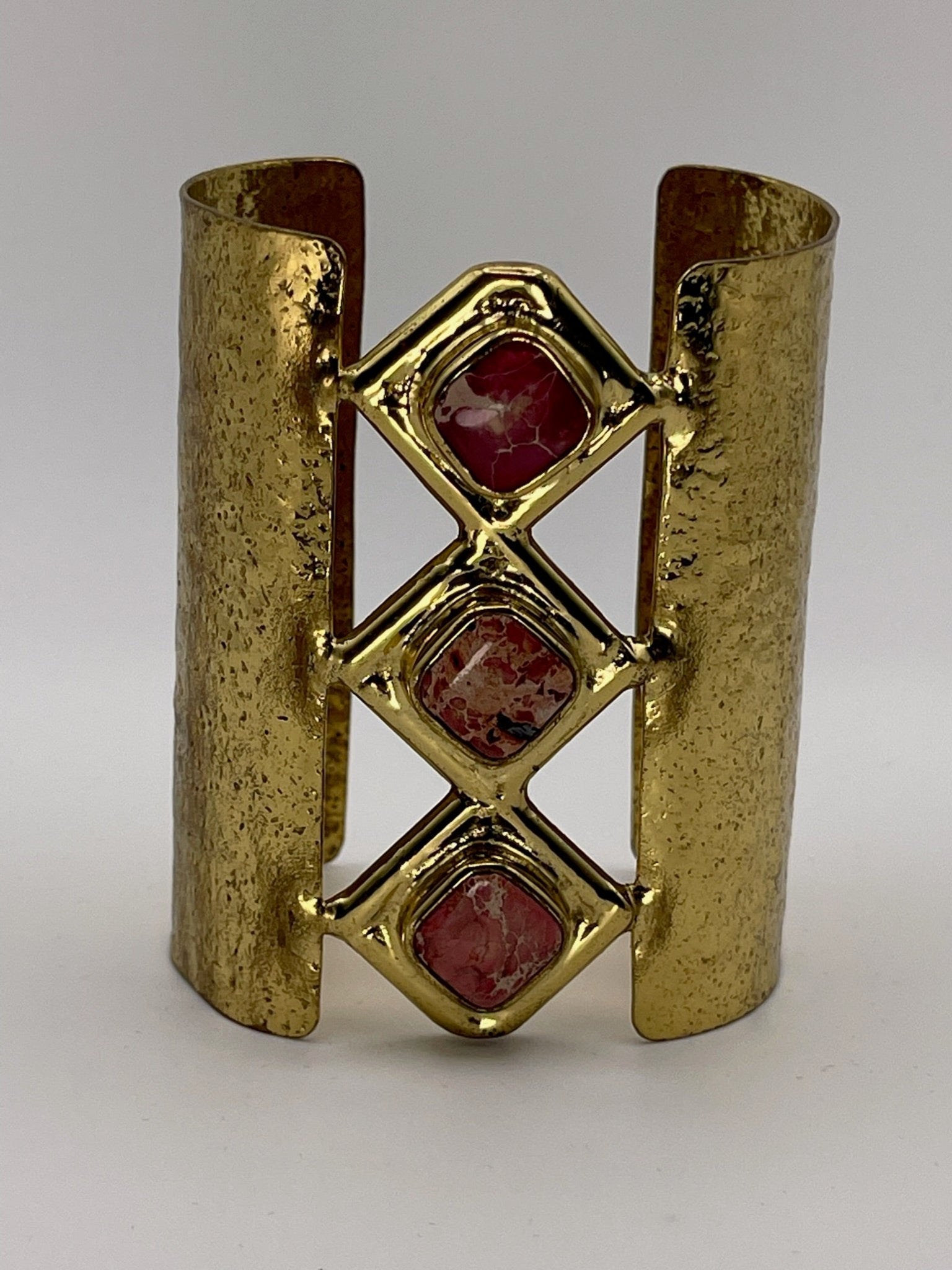 Crimson Mosaic Cuff - AVA Jewelry