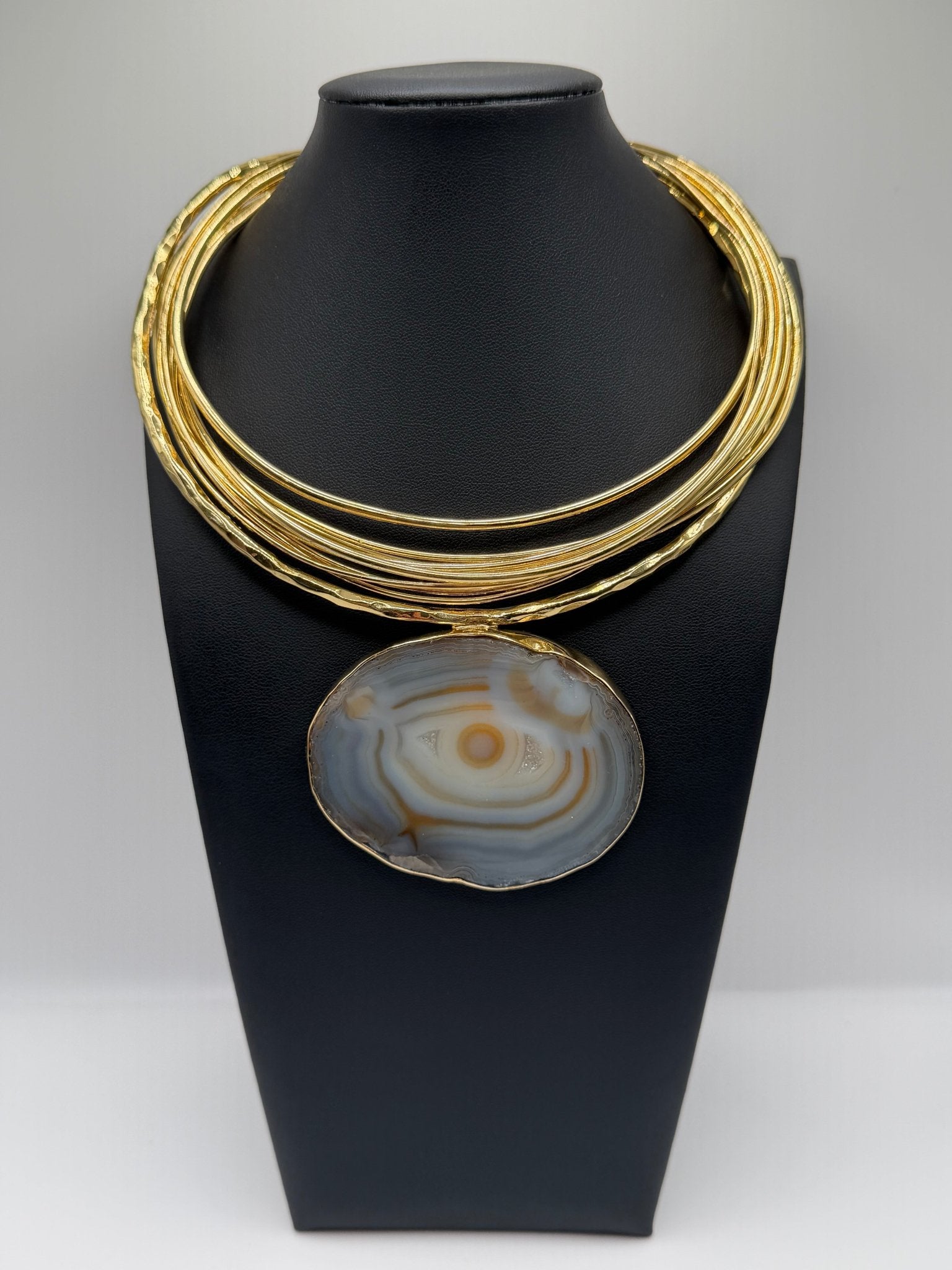 Dessert bloom golden agate - AVA Jewelry