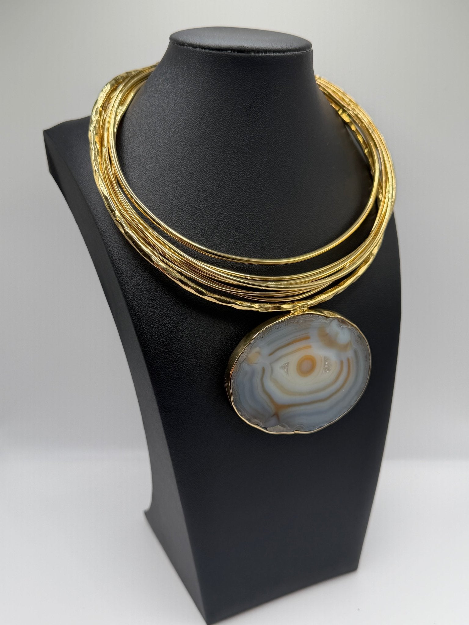 Dessert bloom golden agate - AVA Jewelry