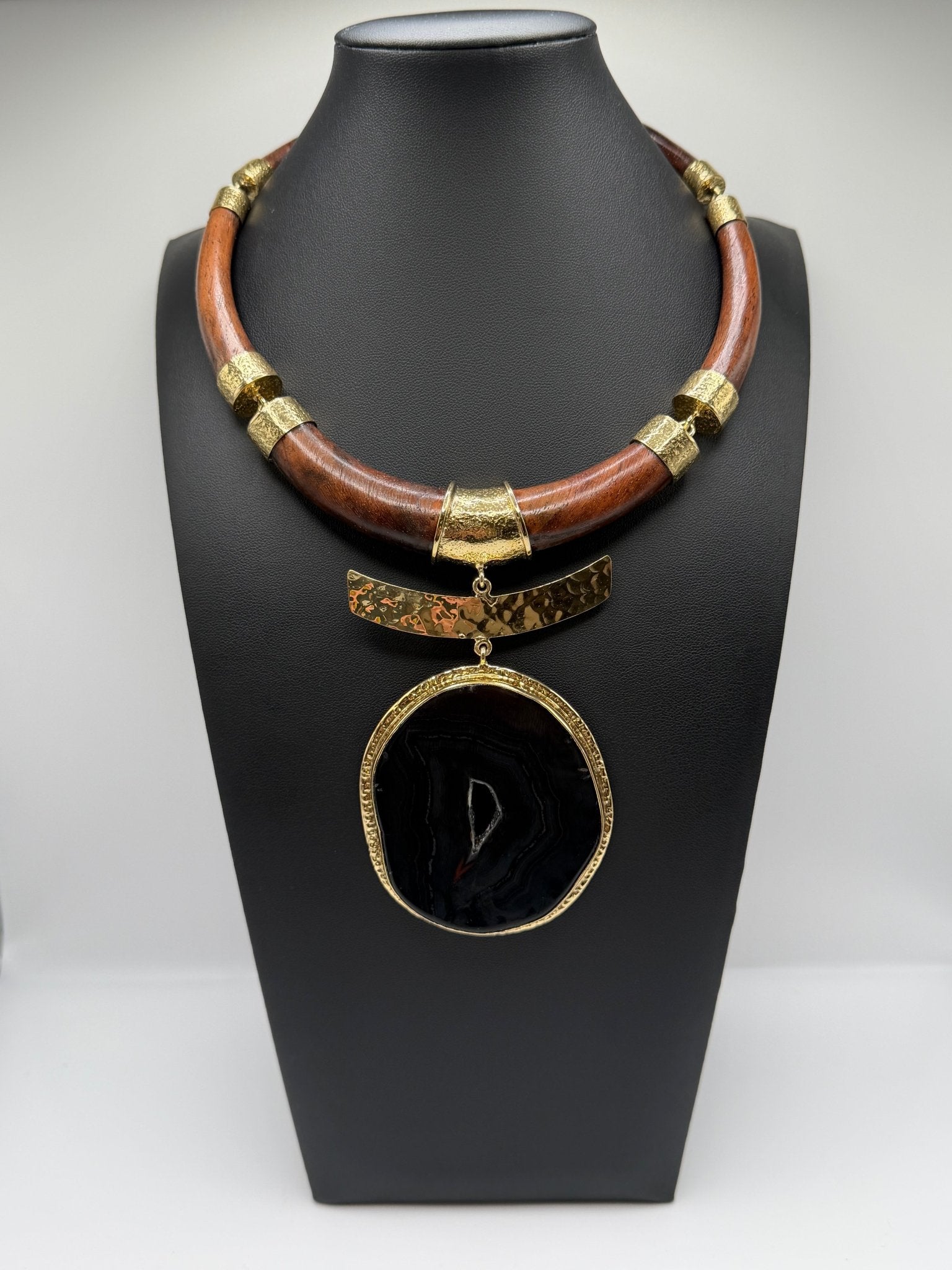 Ember Root Agate Neckpiece - AVA Jewelry