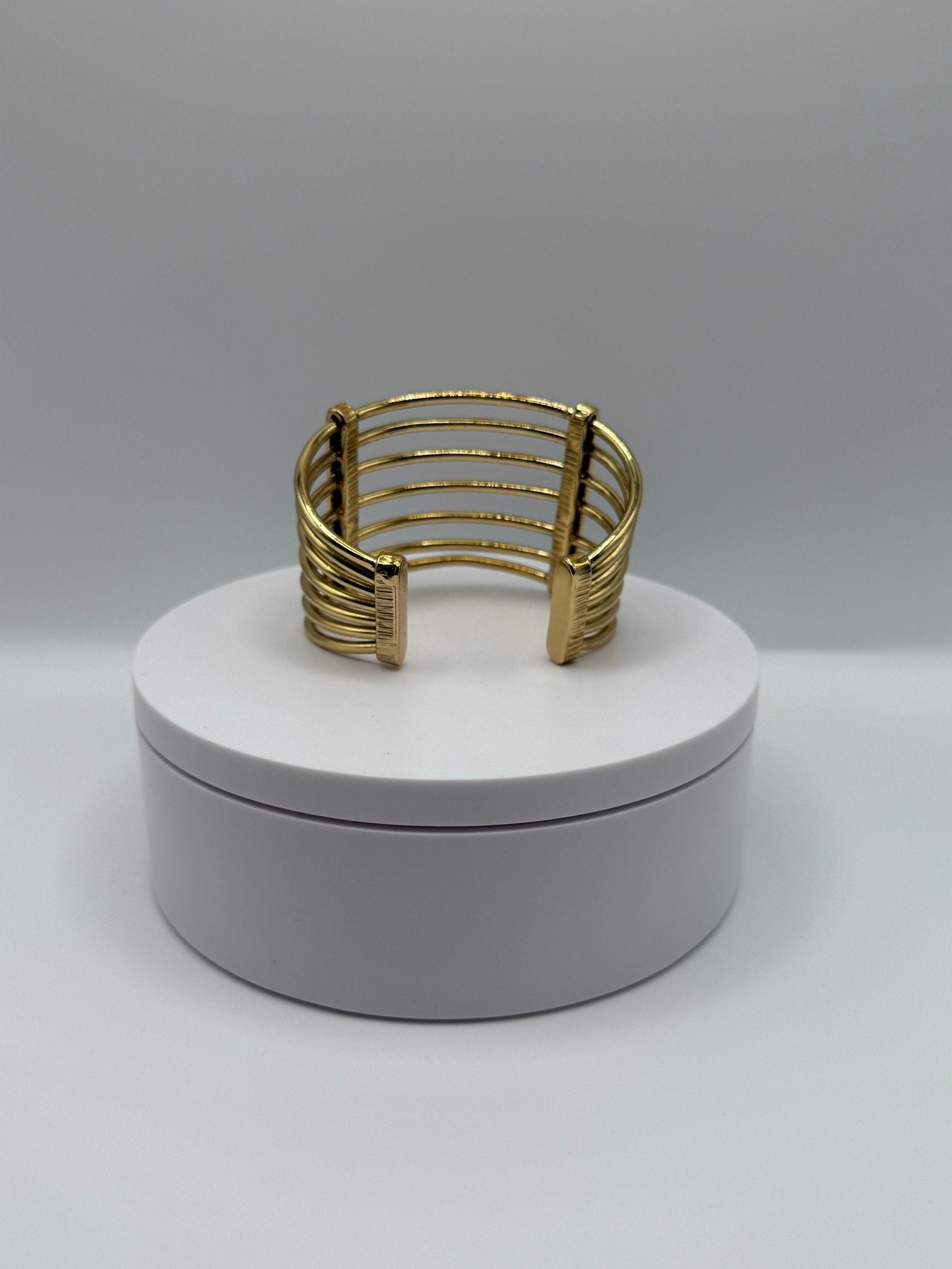 Golden Frequency Cuff - AVA Jewelry
