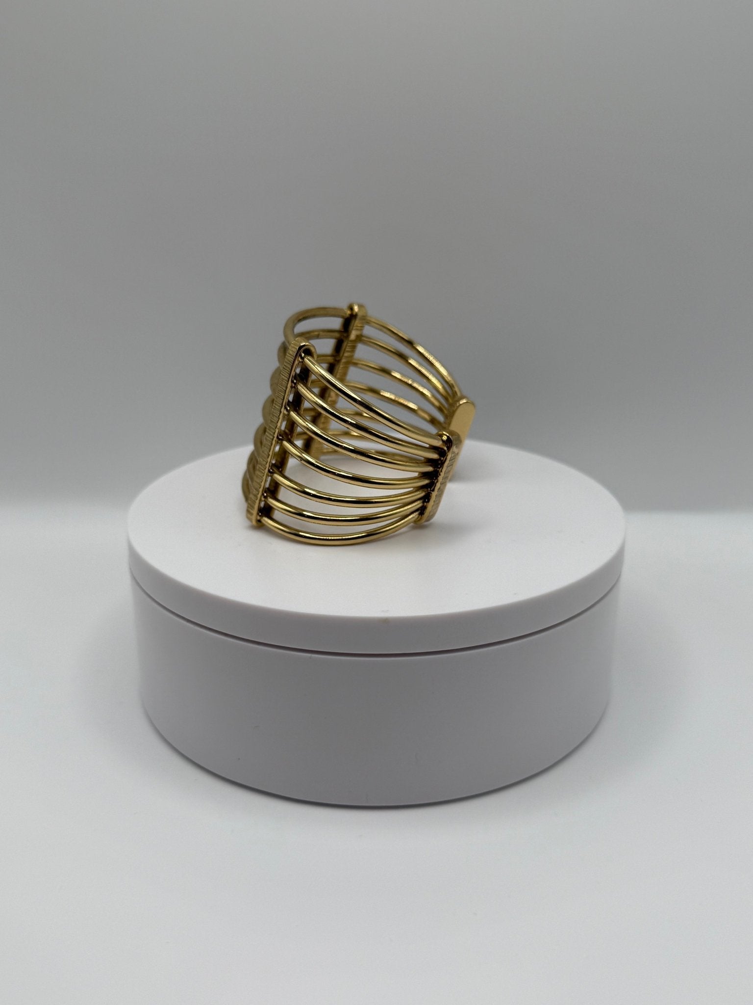 Golden Frequency Cuff - AVA Jewelry