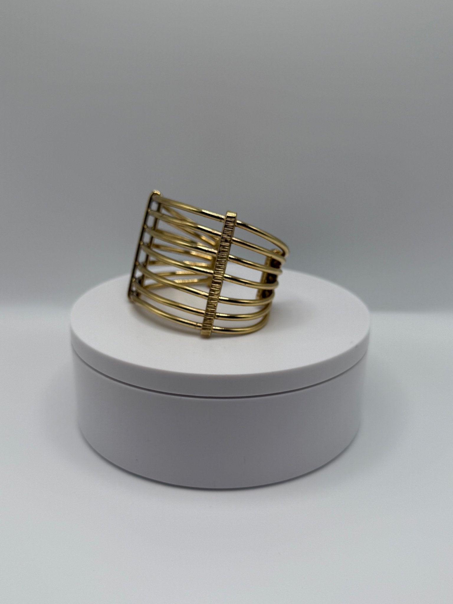 Golden Frequency Cuff - AVA Jewelry