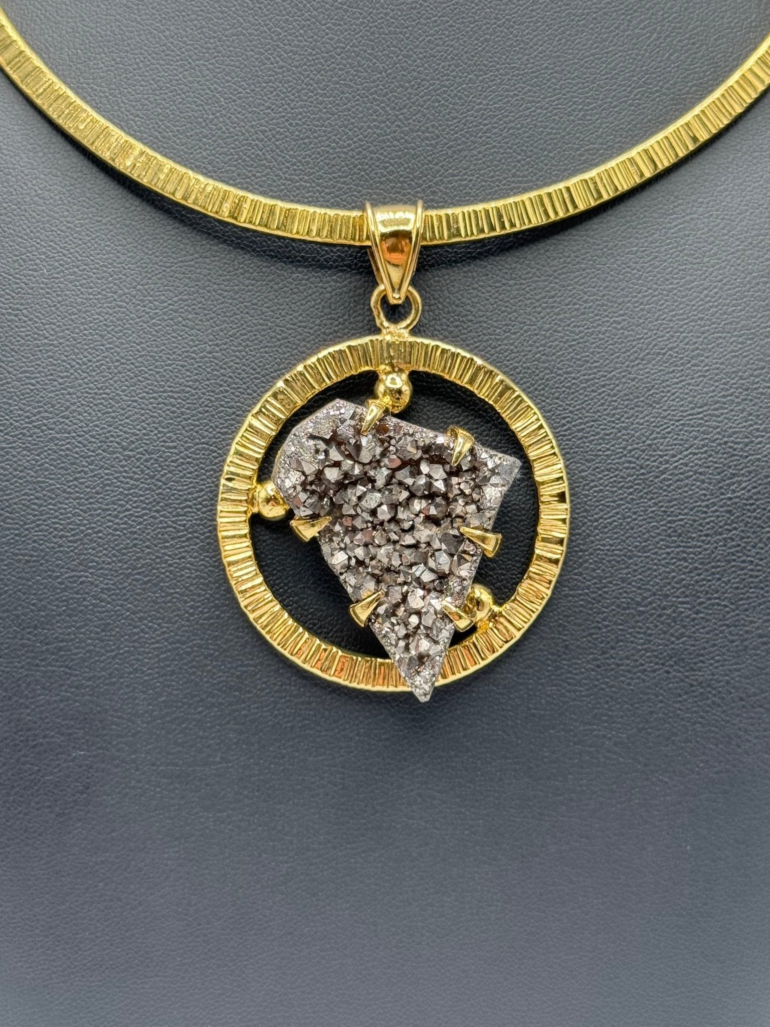 Graphite Heart Halo - AVA Jewelry