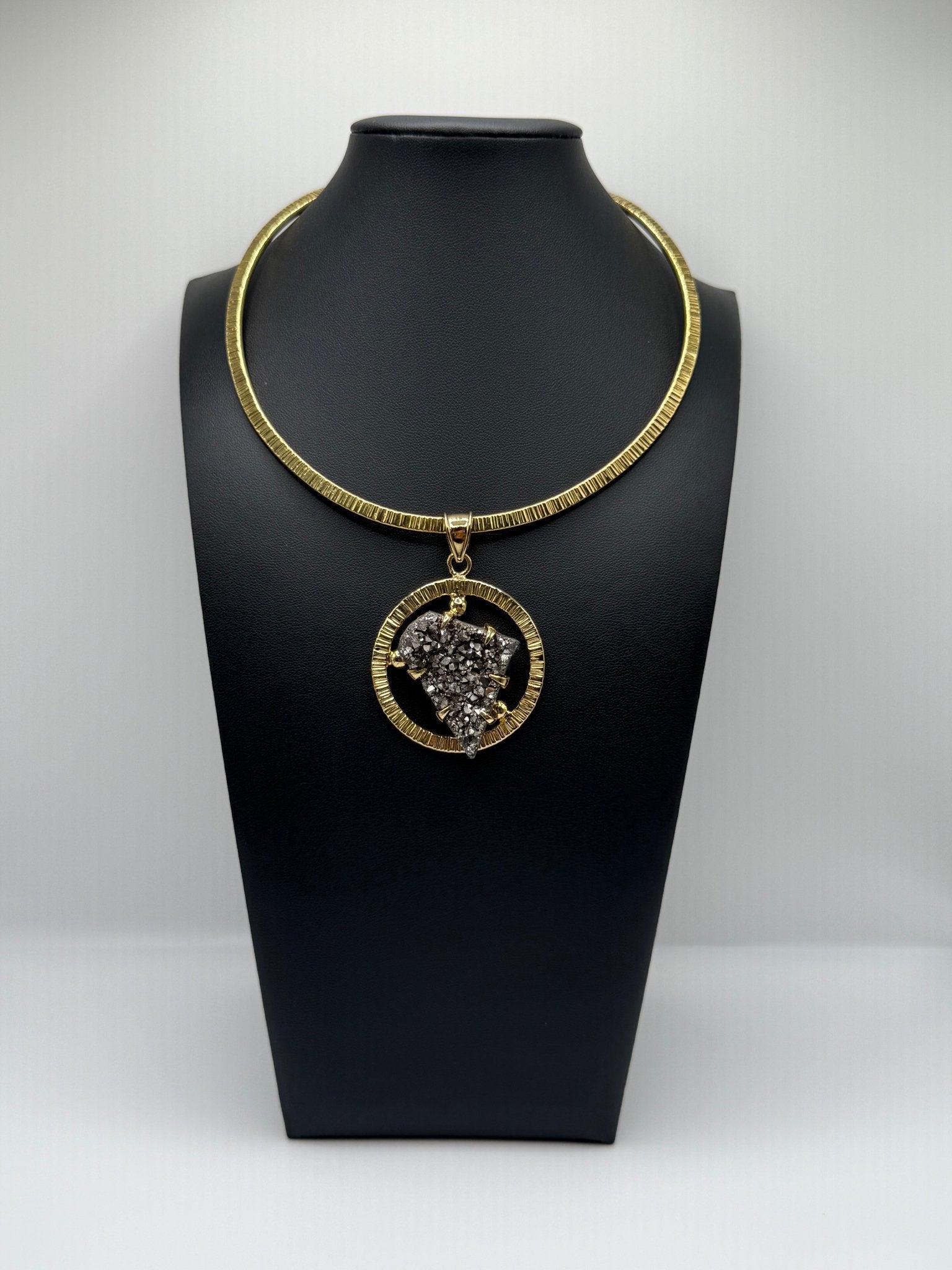 Graphite Heart Halo - AVA Jewelry