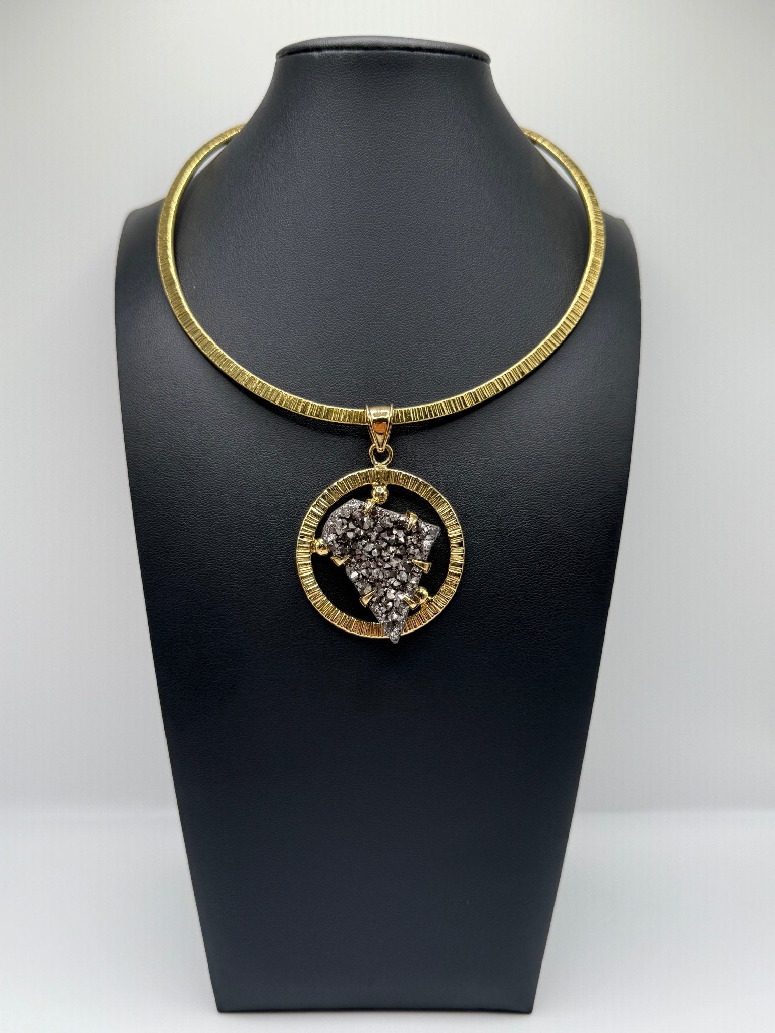 Graphite Heart Halo - AVA Jewelry