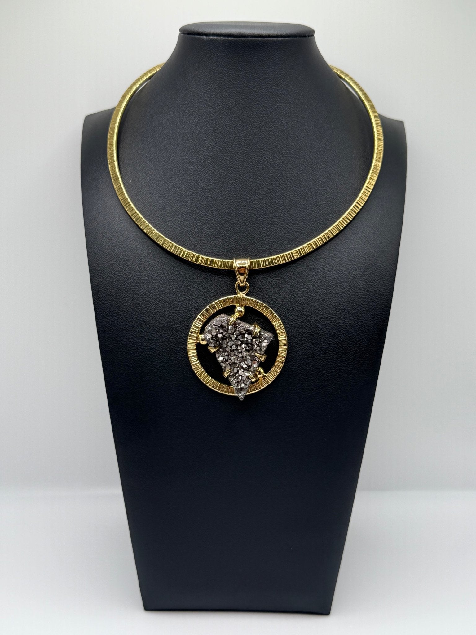 Graphite Heart Halo - AVA Jewelry