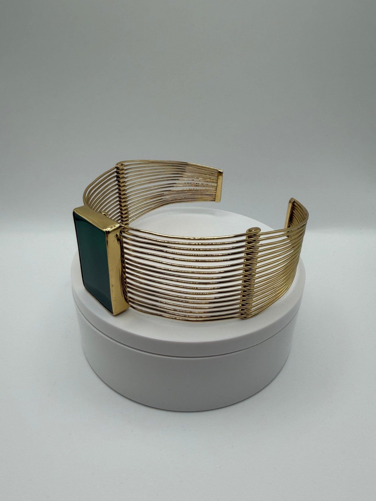 Green Onyx Arm Cuff - AVA Jewelry