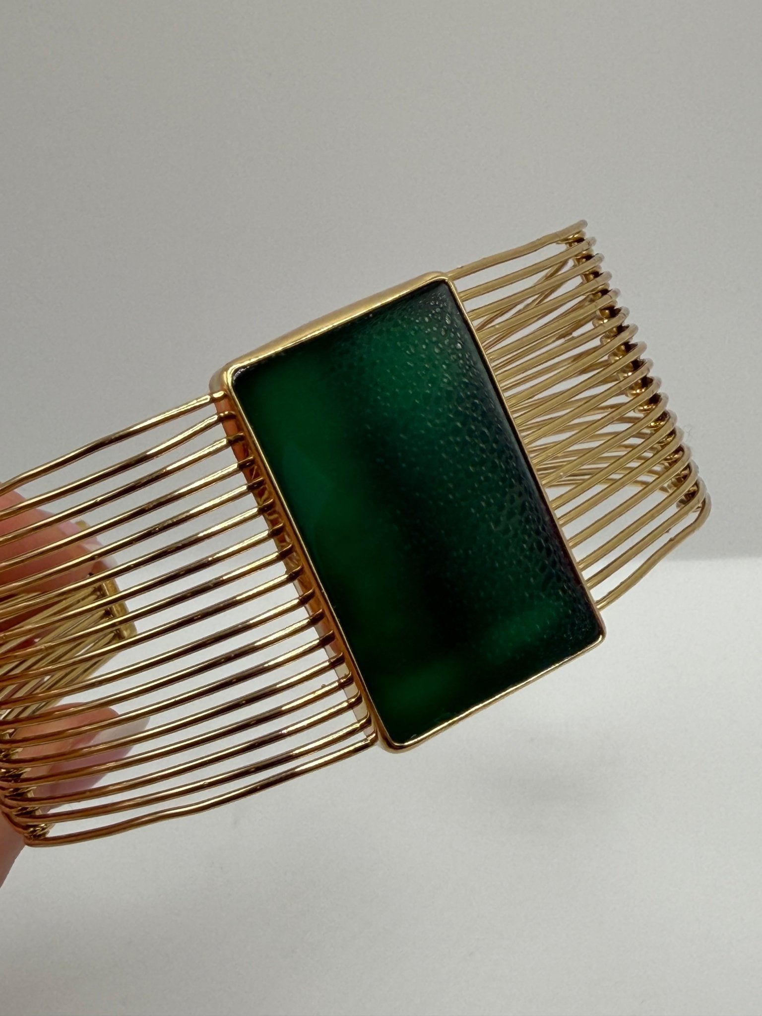 Green Onyx Arm Cuff - AVA Jewelry