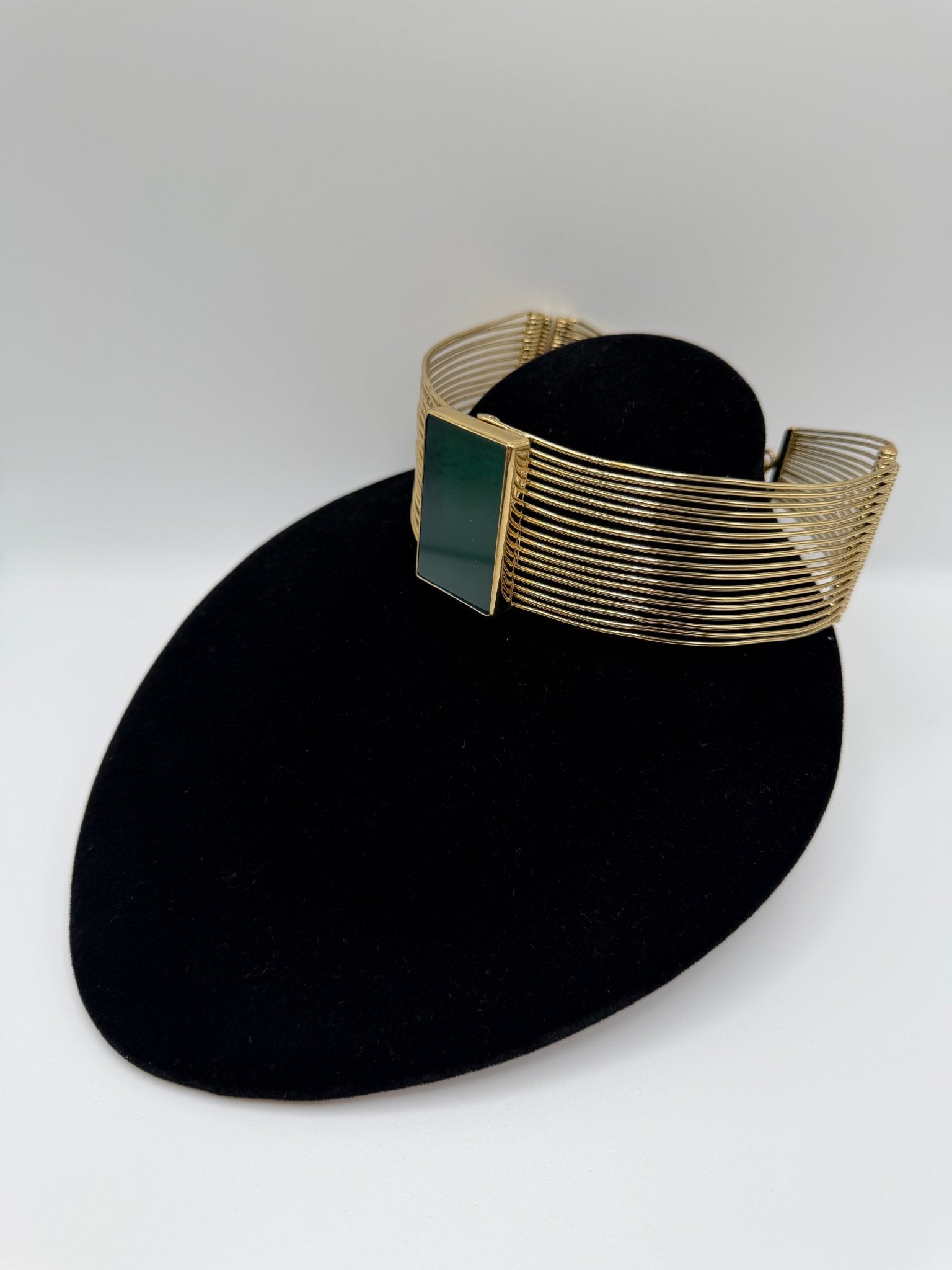 Green Onyx Infinity Choker - AVA Jewelry