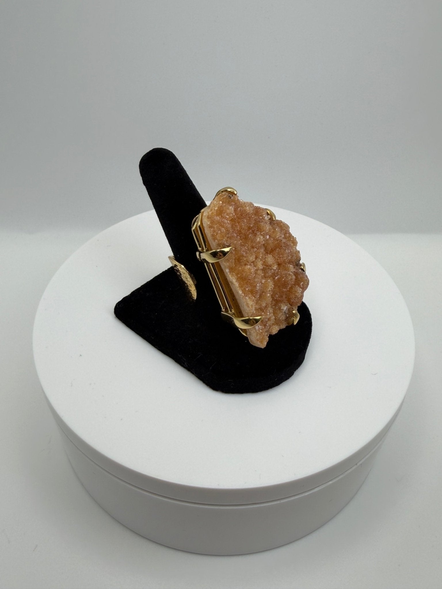 Light orange citrine wrap ring - AVA Jewelry