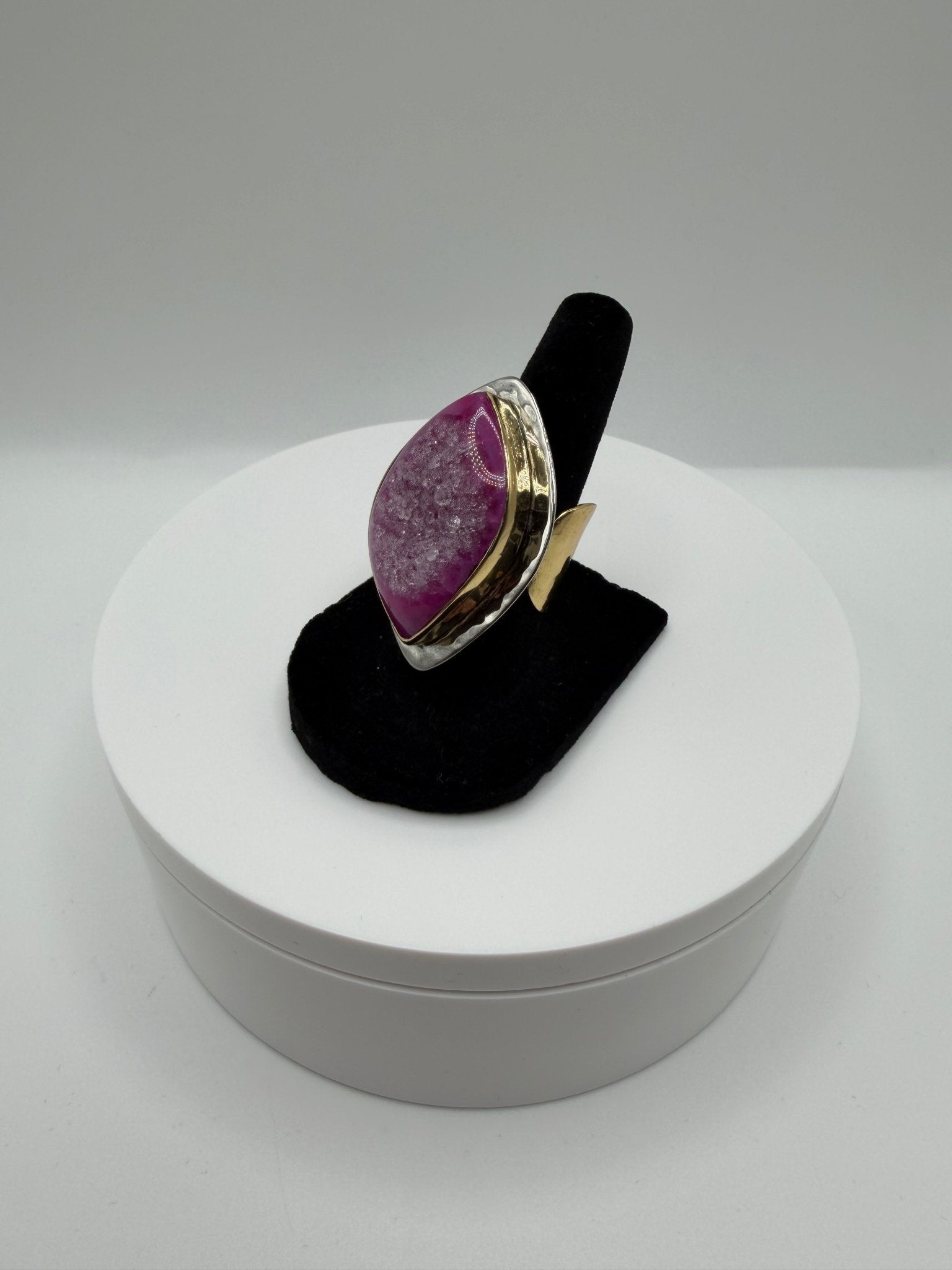 Pink wrap frame ring - AVA Jewelry