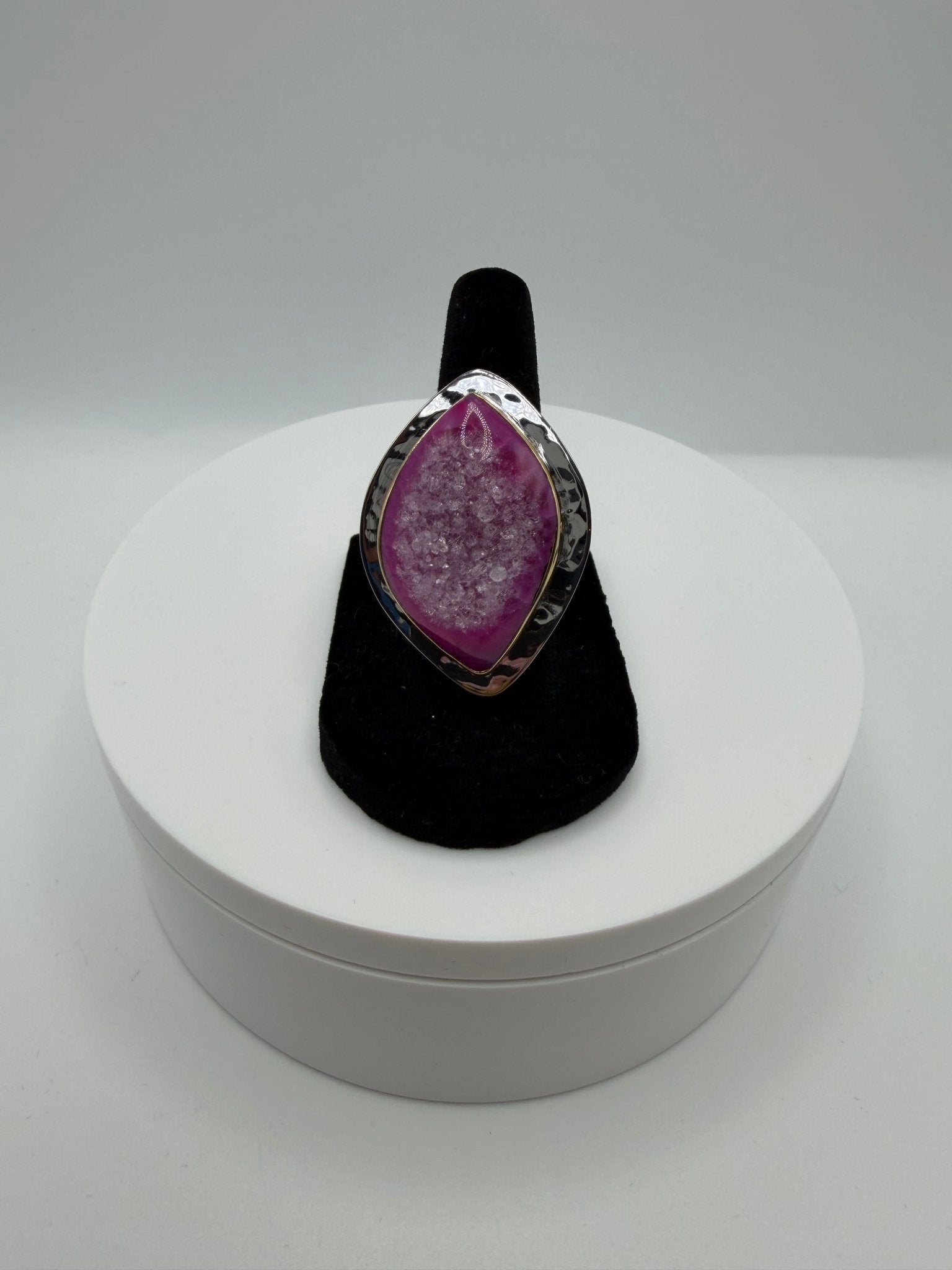 Pink wrap frame ring - AVA Jewelry