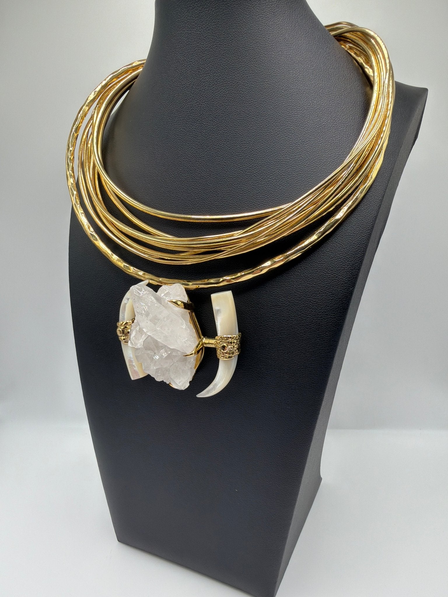 Quartz and pearl cascade petite - AVA Jewelry