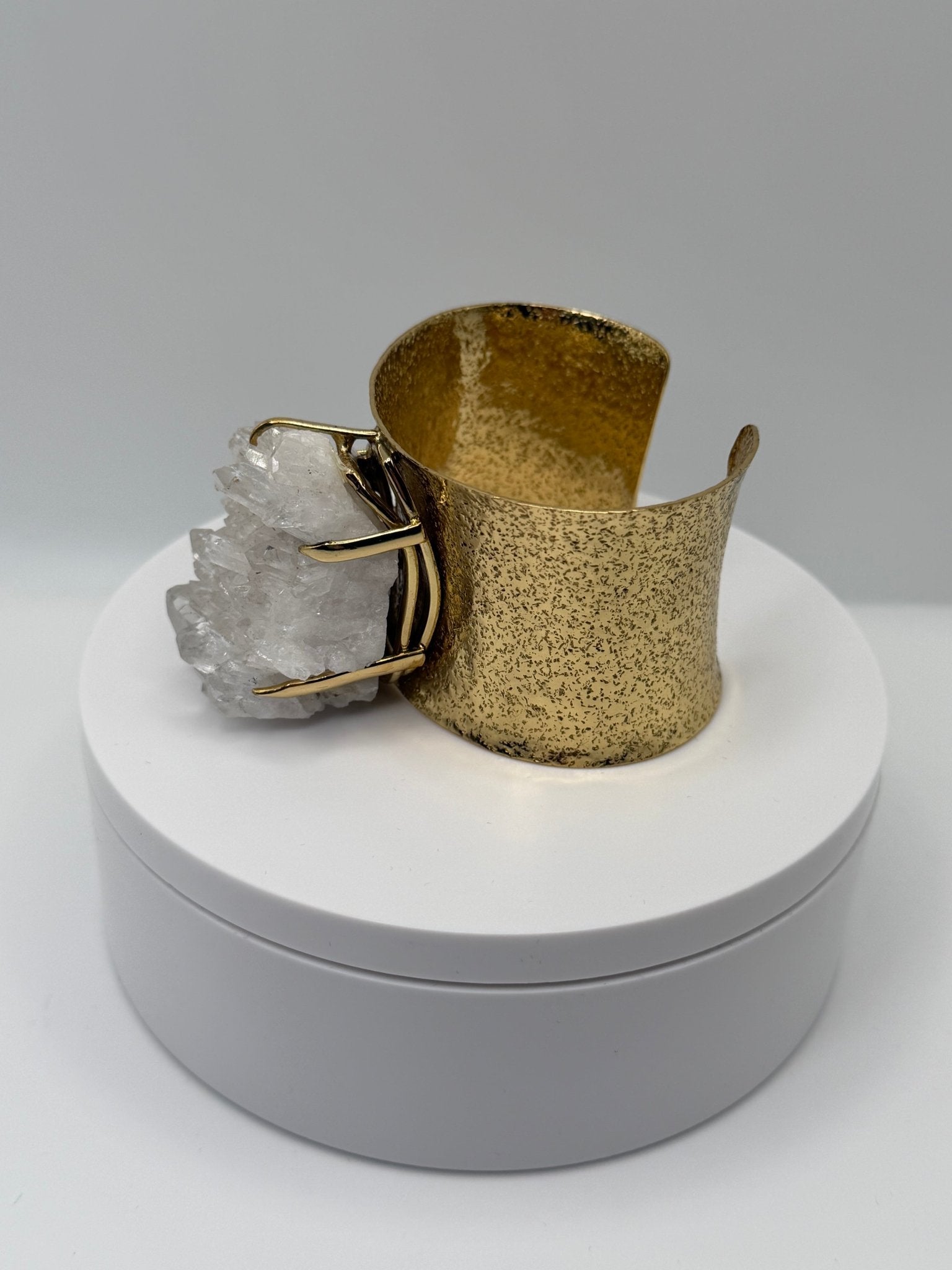 Quartz Crystal cuff - AVA Jewelry