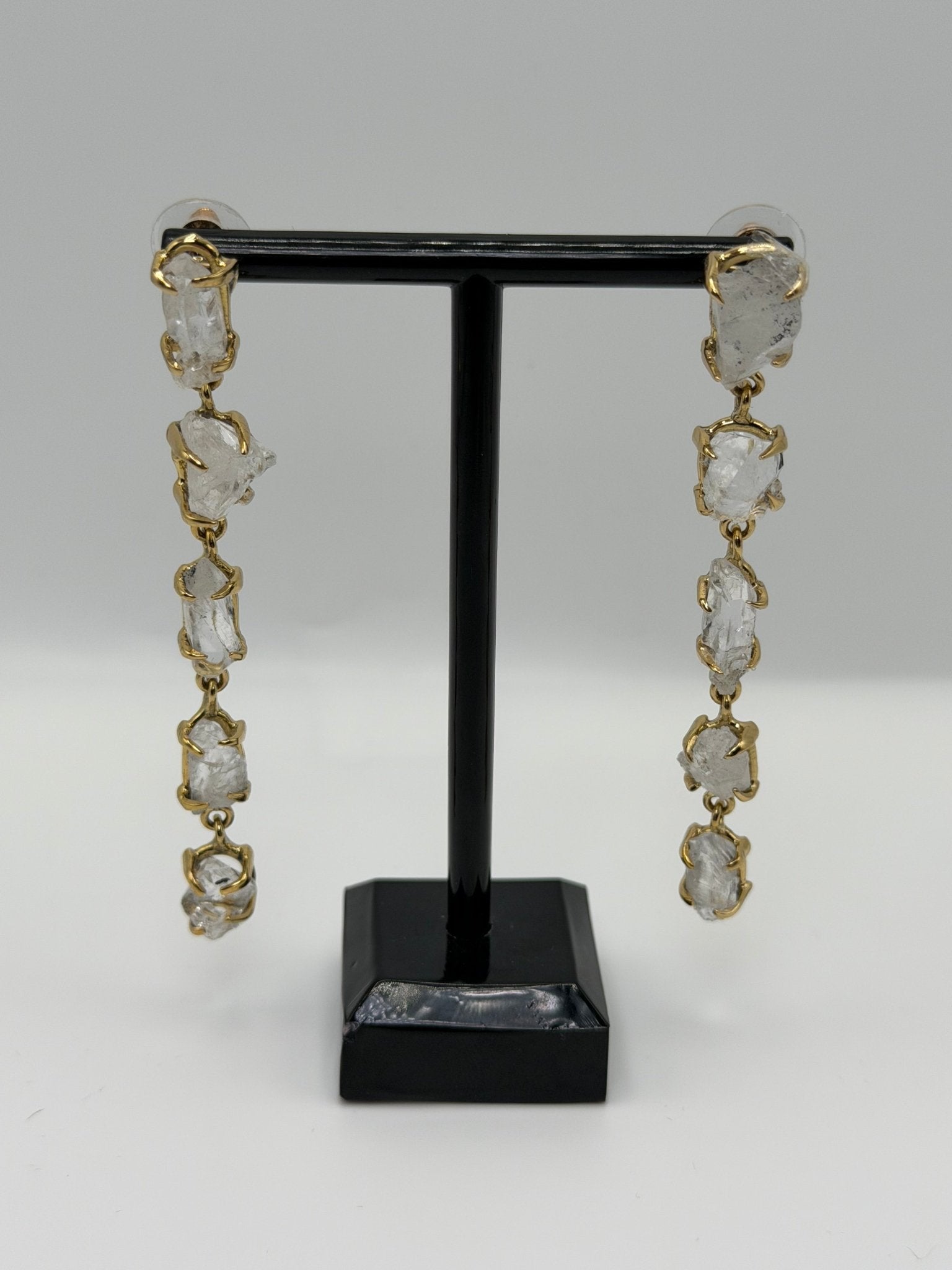 Quartz Crystal Drop Earrings - AVA Jewelry