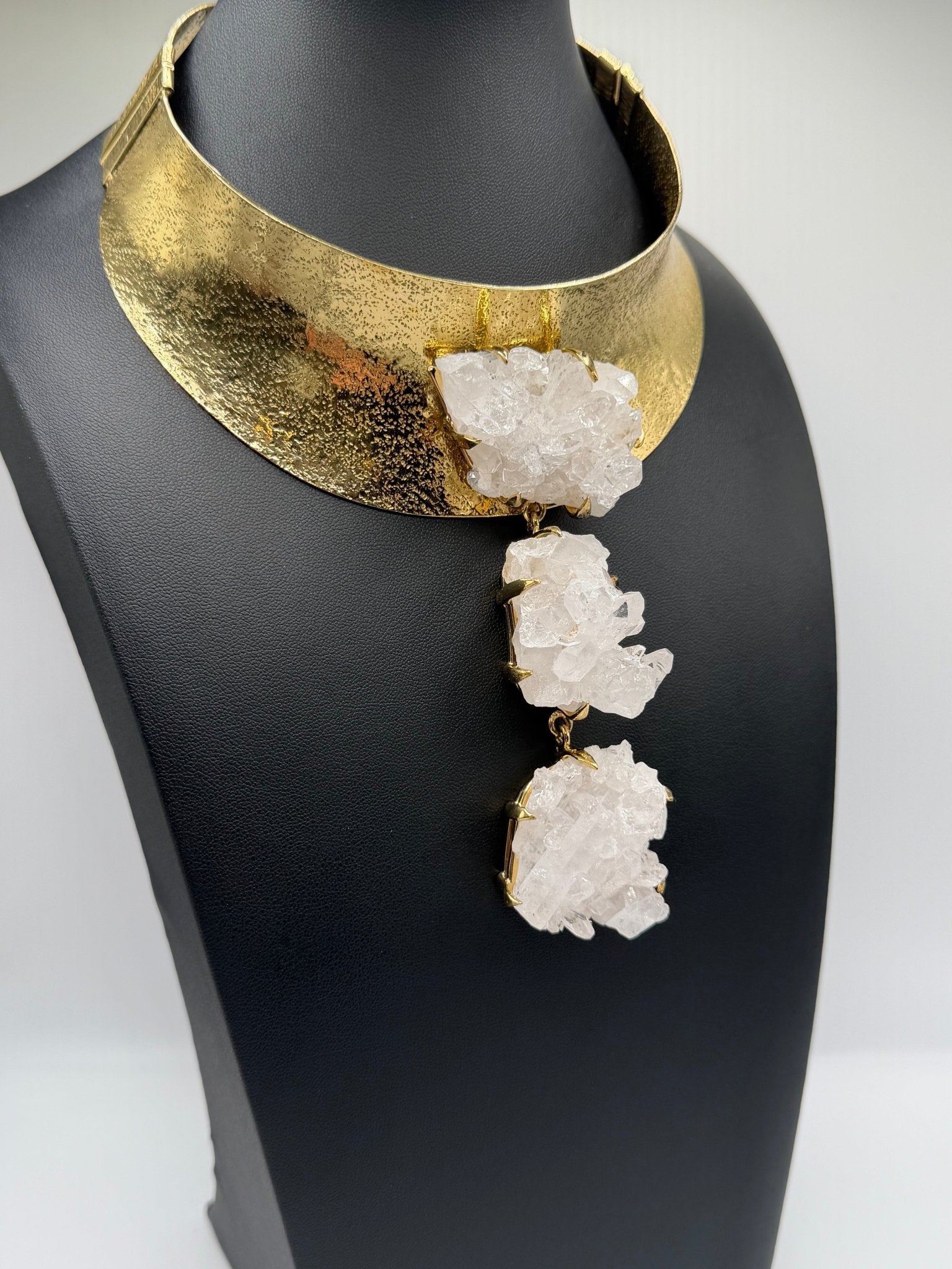 Quartz Crystal Goddess neckpiece - AVA Jewelry