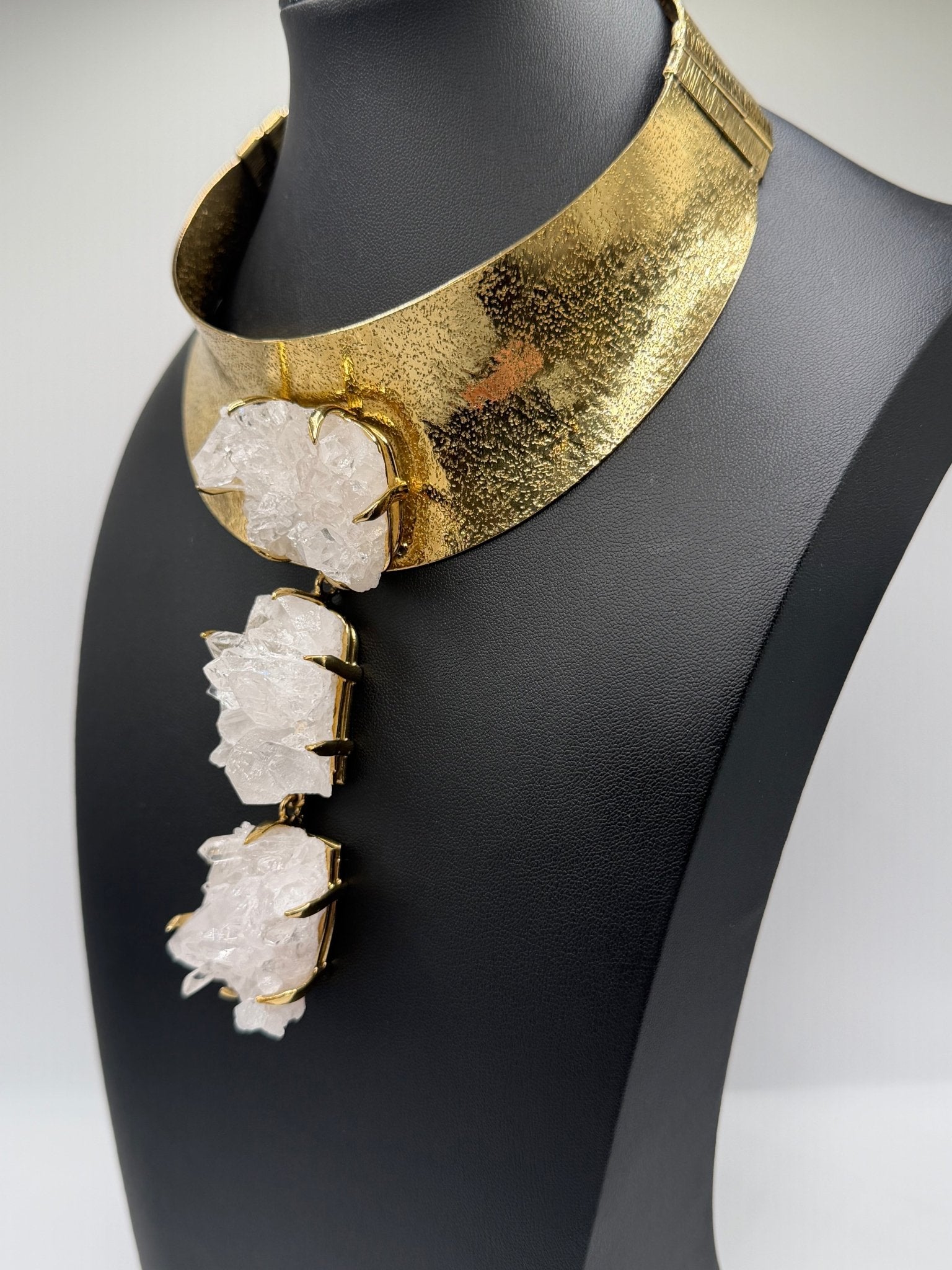 Quartz Crystal Goddess neckpiece - AVA Jewelry