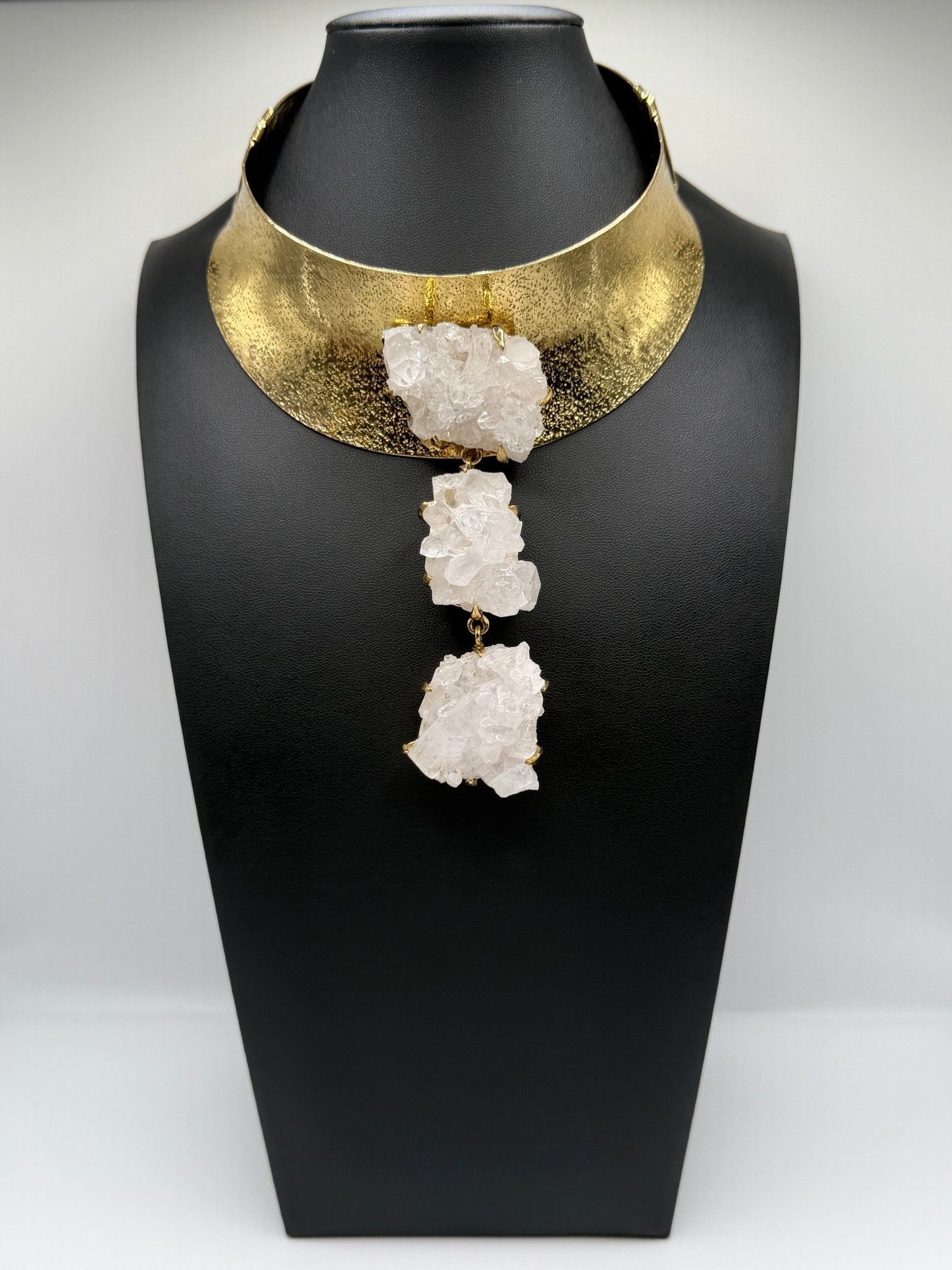 Quartz Crystal Goddess neckpiece - AVA Jewelry