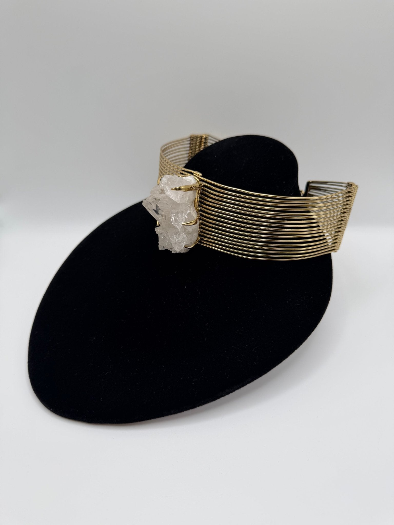 Quartz crystal infinity choker - AVA Jewelry