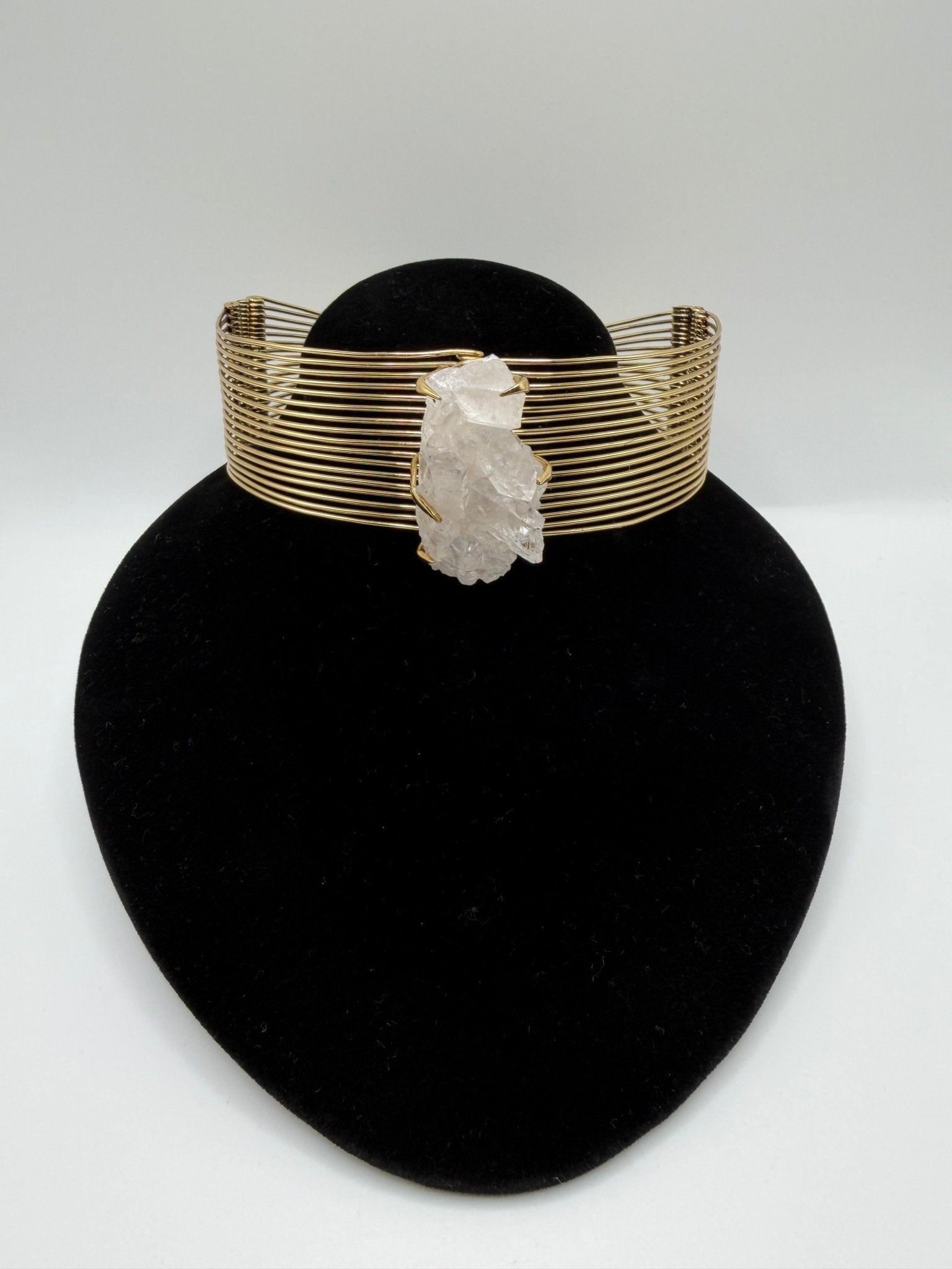 Quartz crystal infinity choker - AVA Jewelry