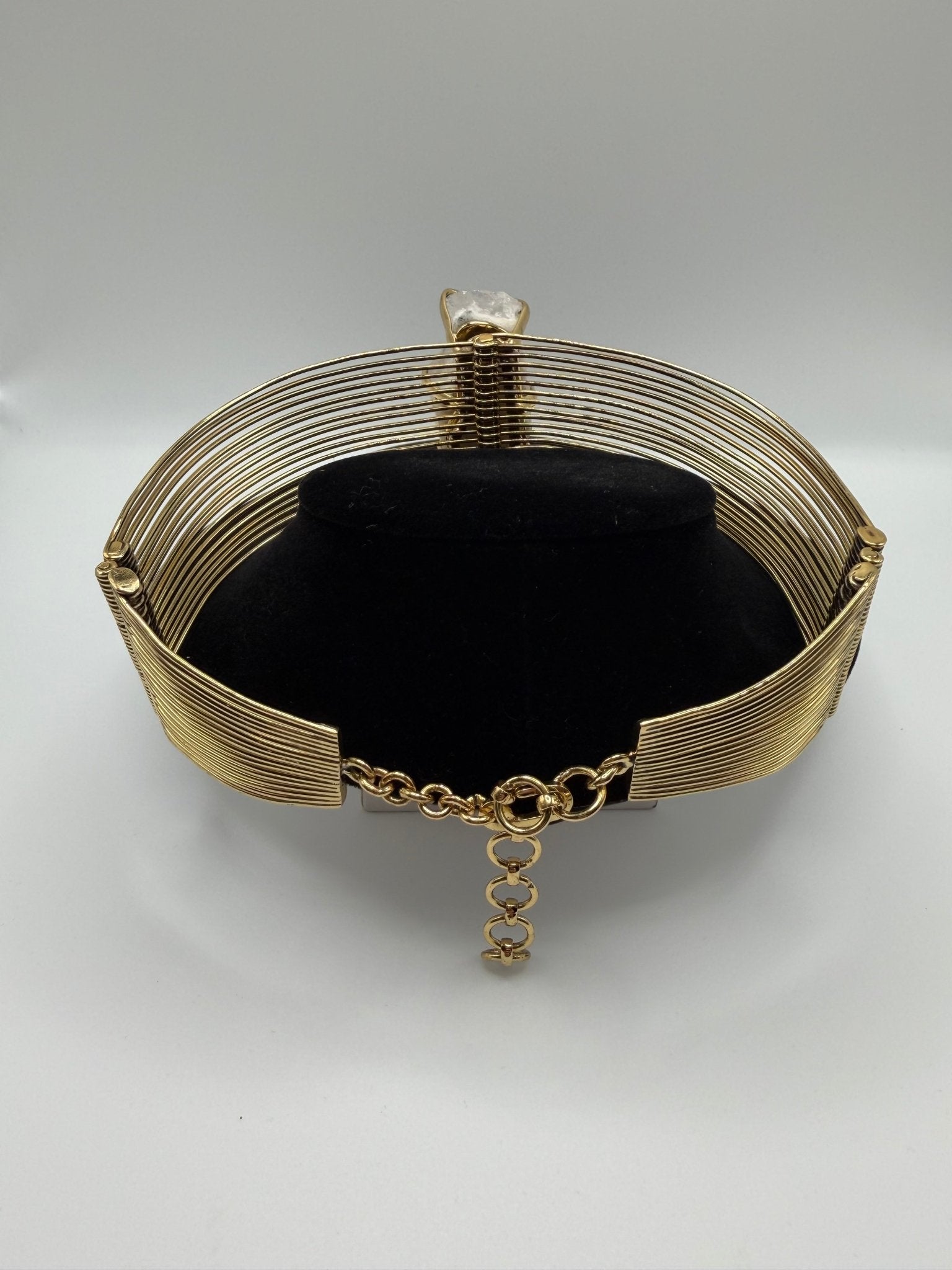 Quartz crystal infinity choker - AVA Jewelry