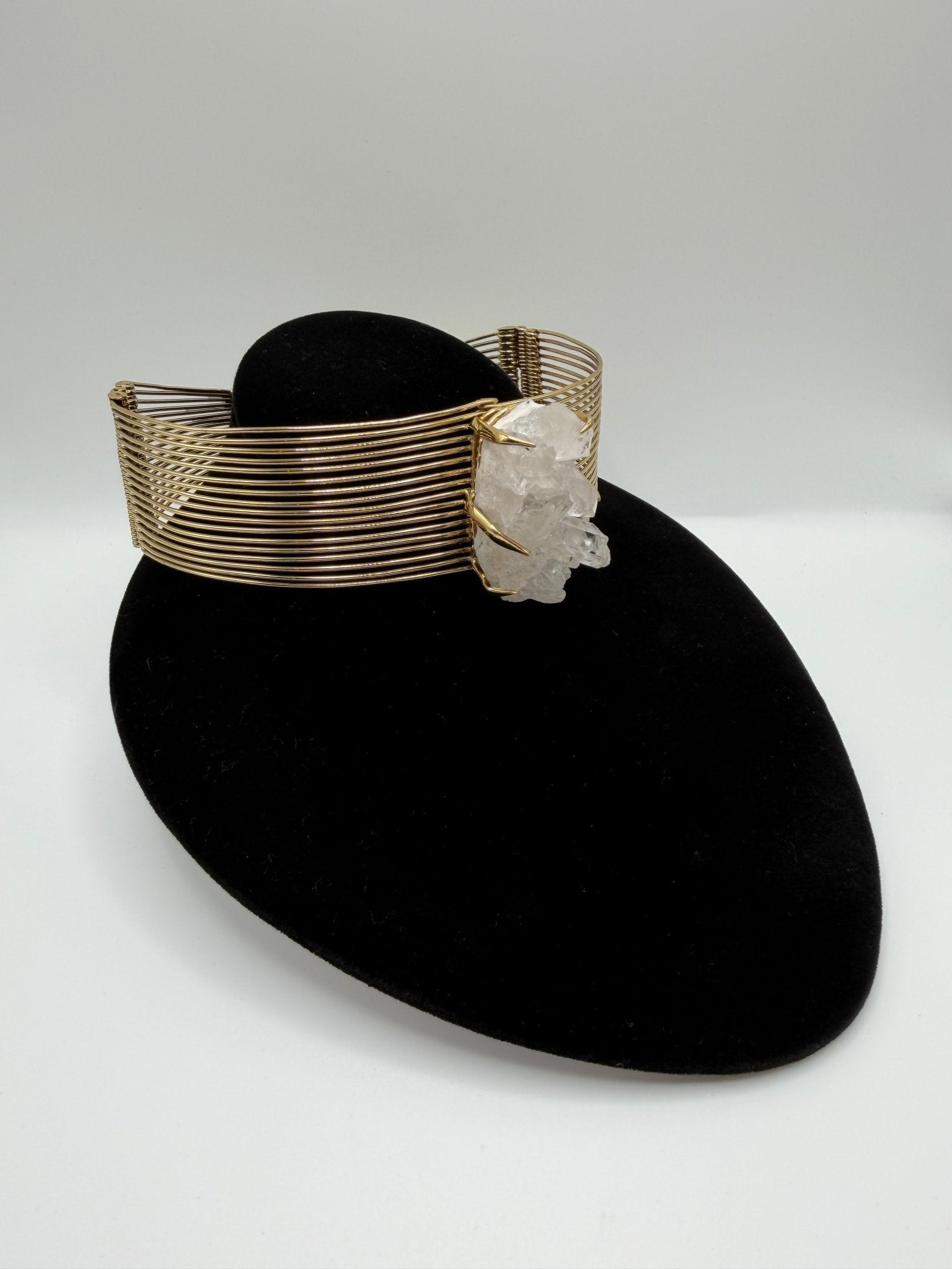 Quartz crystal infinity choker - AVA Jewelry