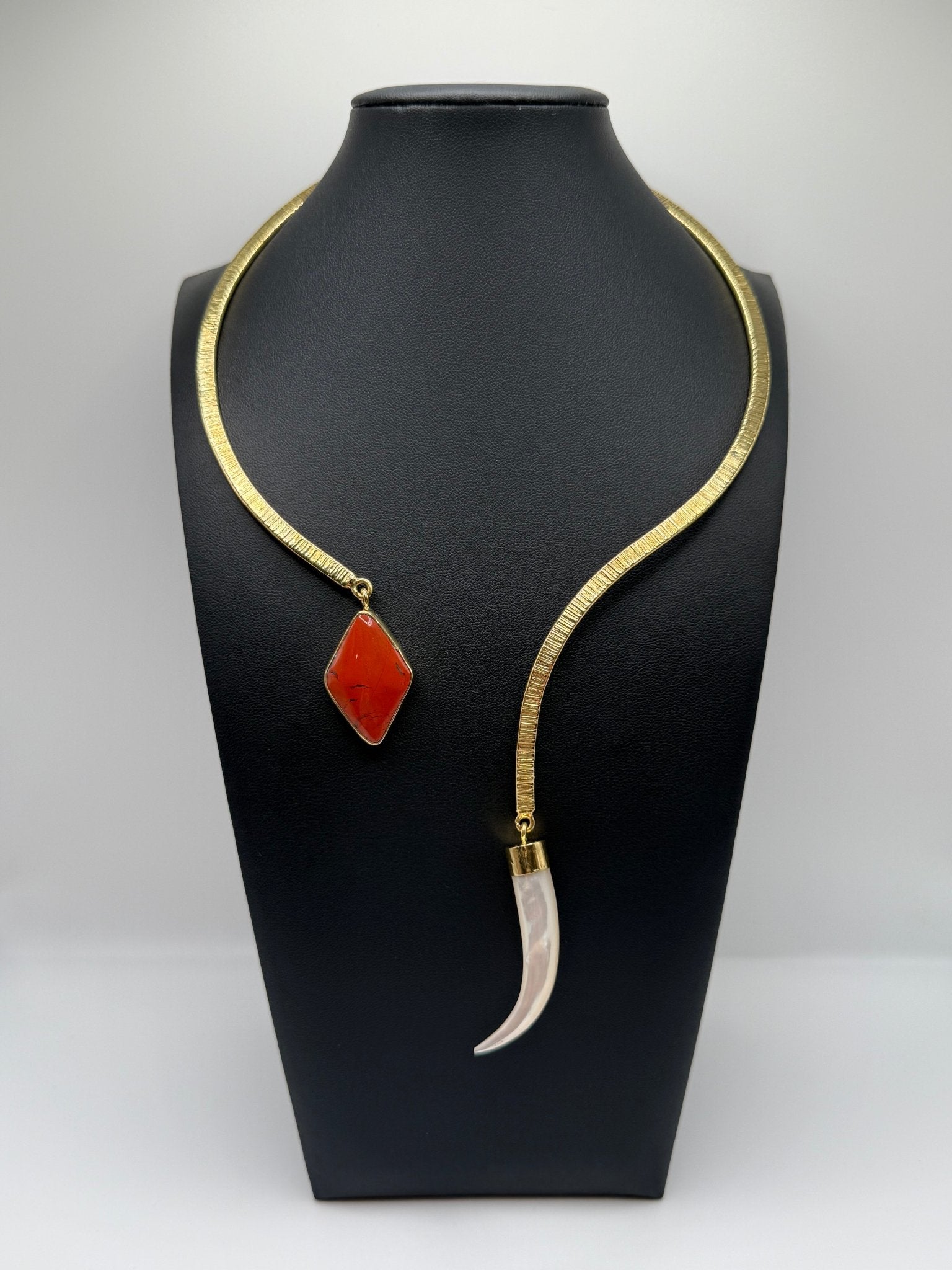 Red and Horn - AVA Jewelry