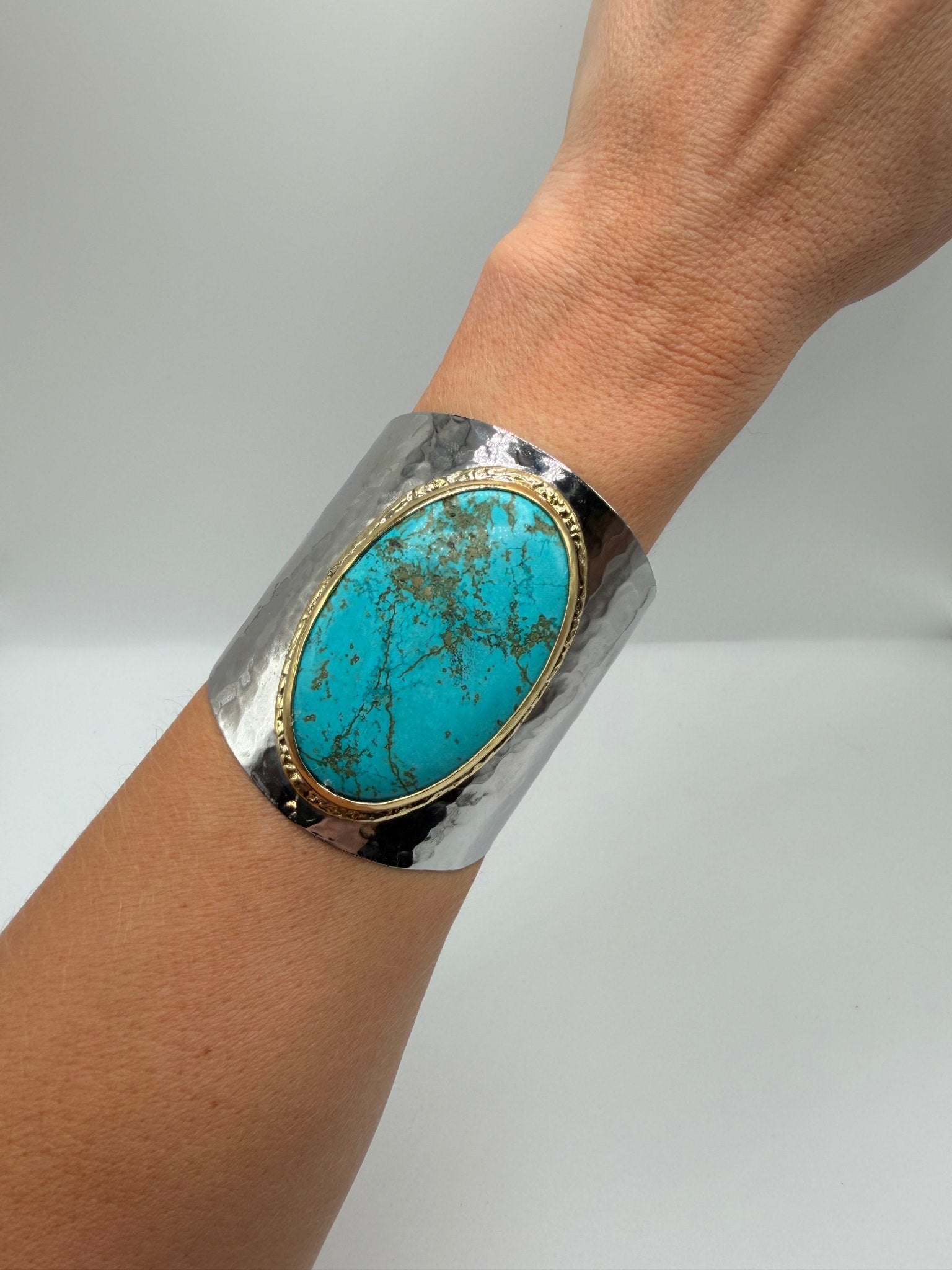 Steel Azure Heroine Cuff - AVA Jewelry