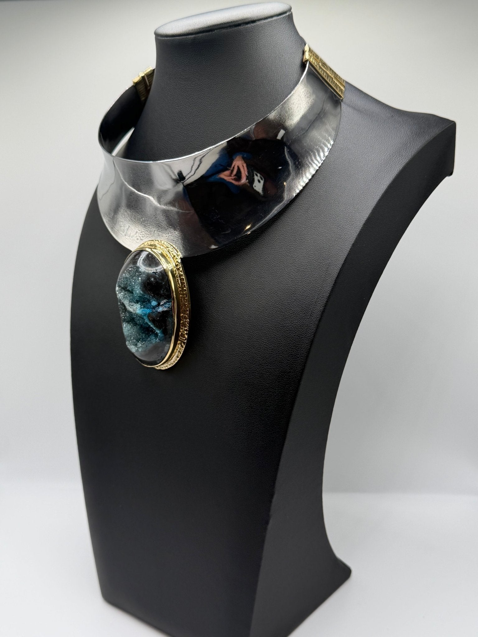 Teal collar - AVA Jewelry